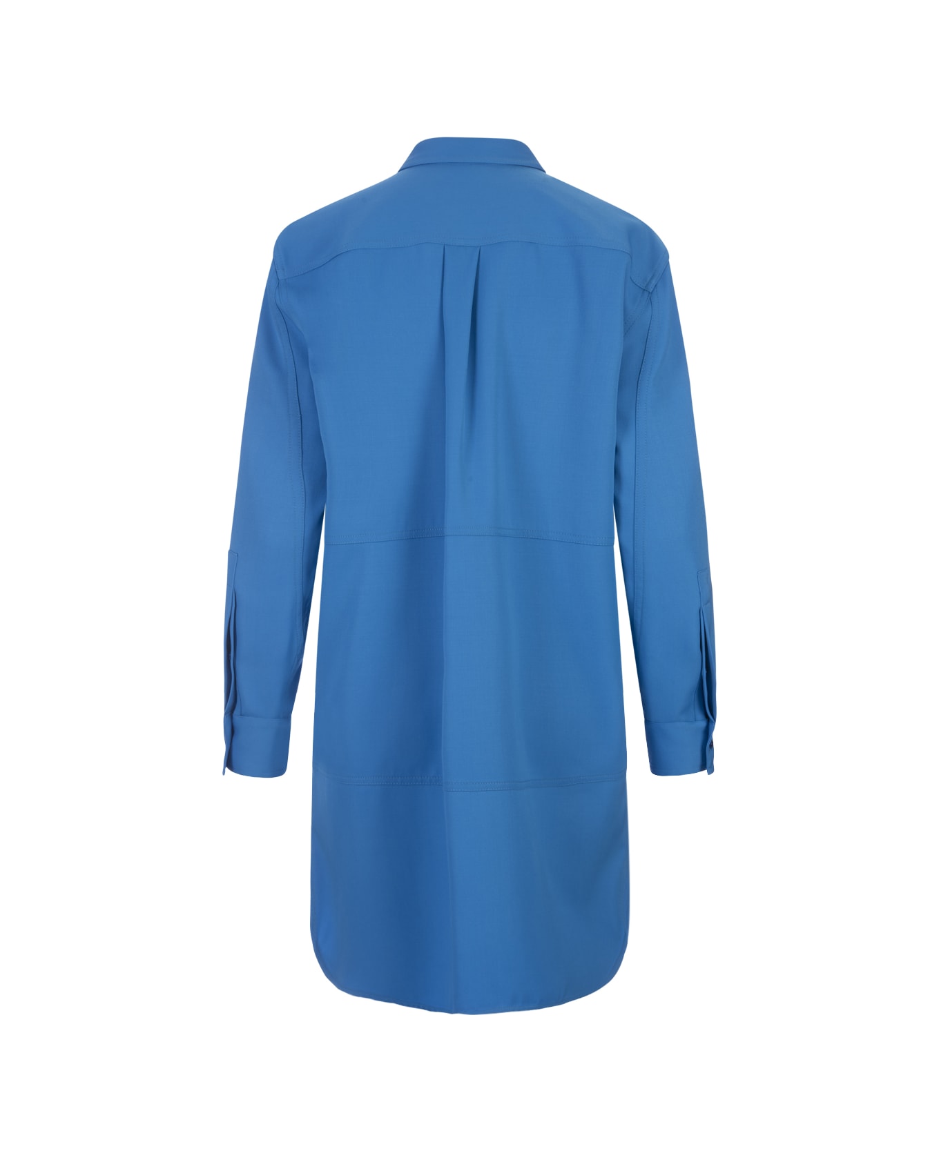 Alexander McQueen Lapis Lazuli Blue Wool Mini Dress - Blue ジャンプスーツ
