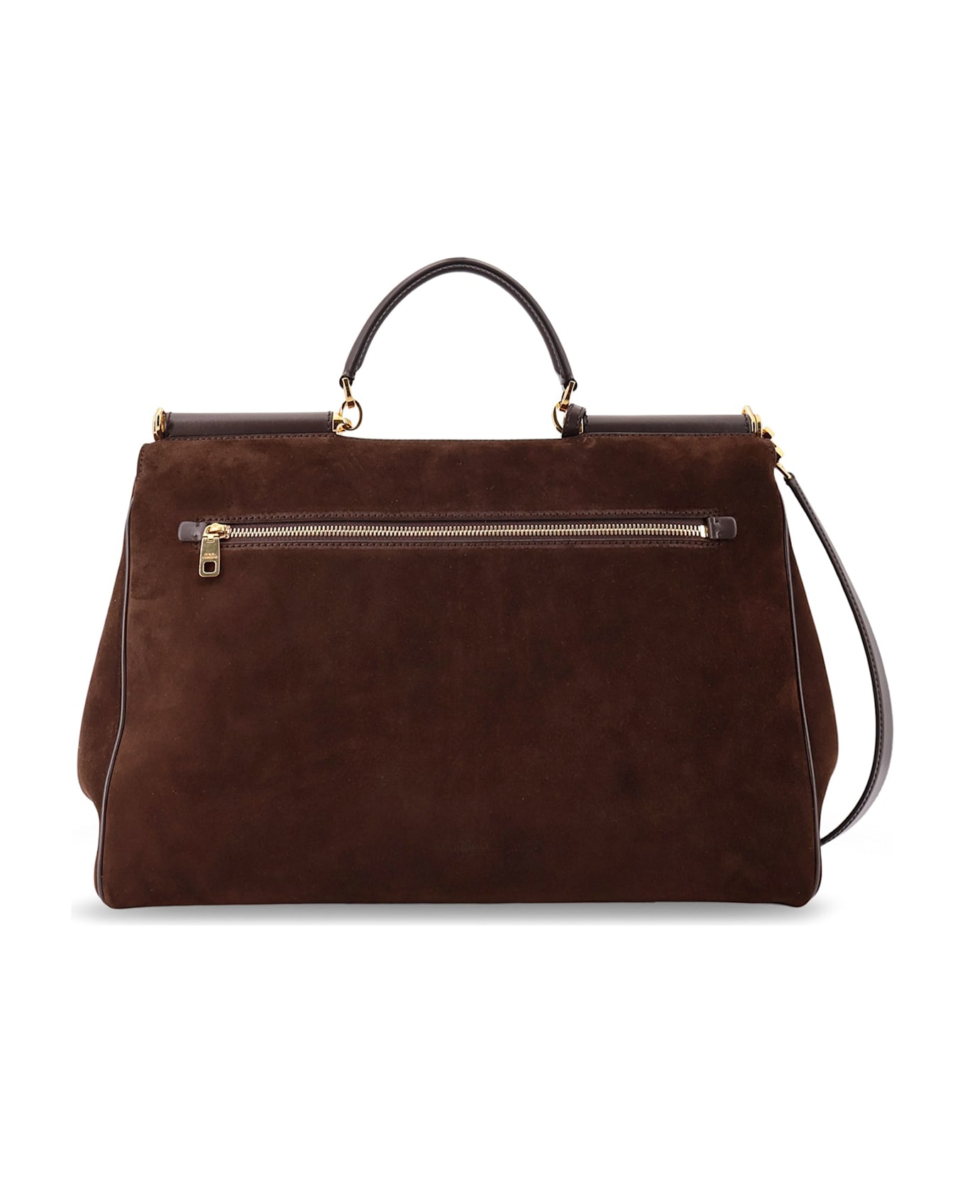 Dolce 
Gabbana My Sicily Suede Shoulder Bag - EBANO/MORO