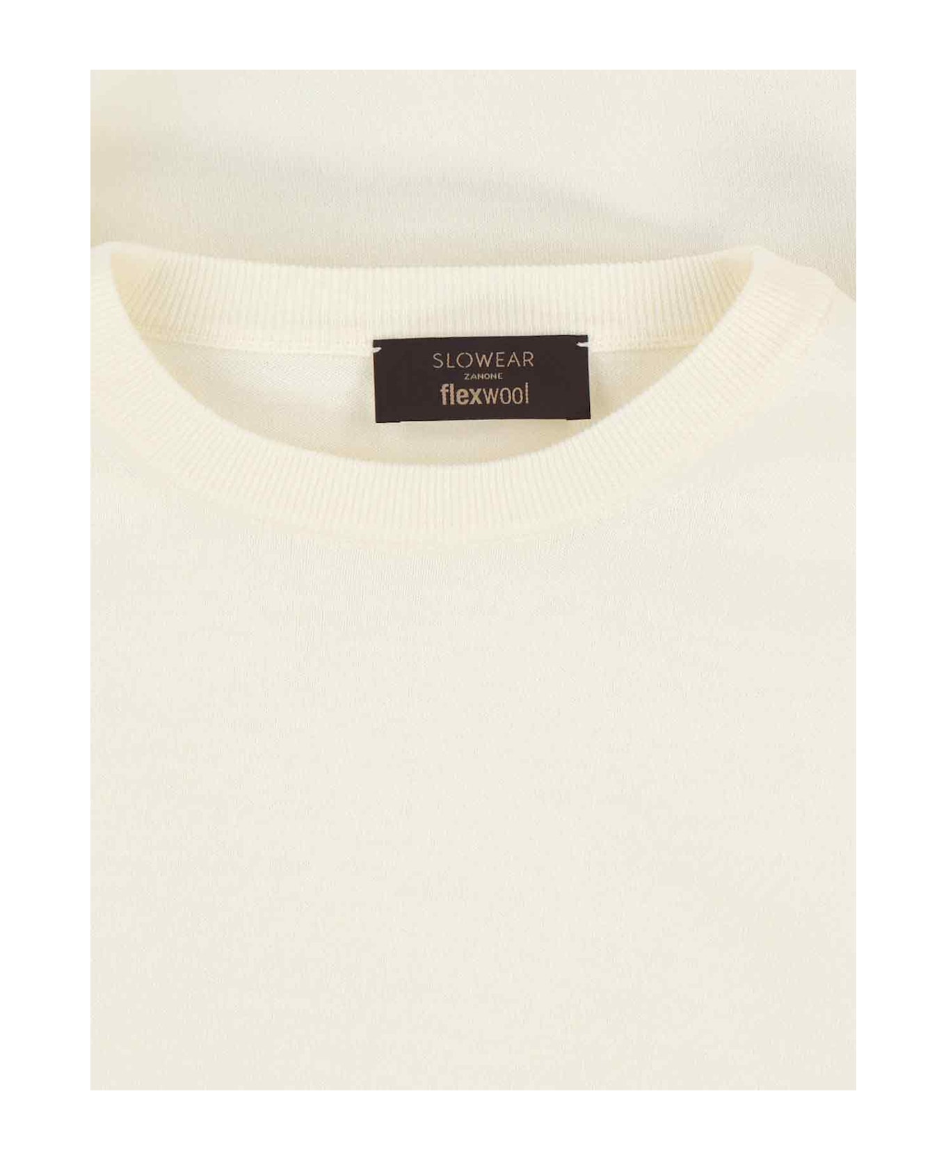 Zanone Virgin Wool Sweater - Cream ニットウェア