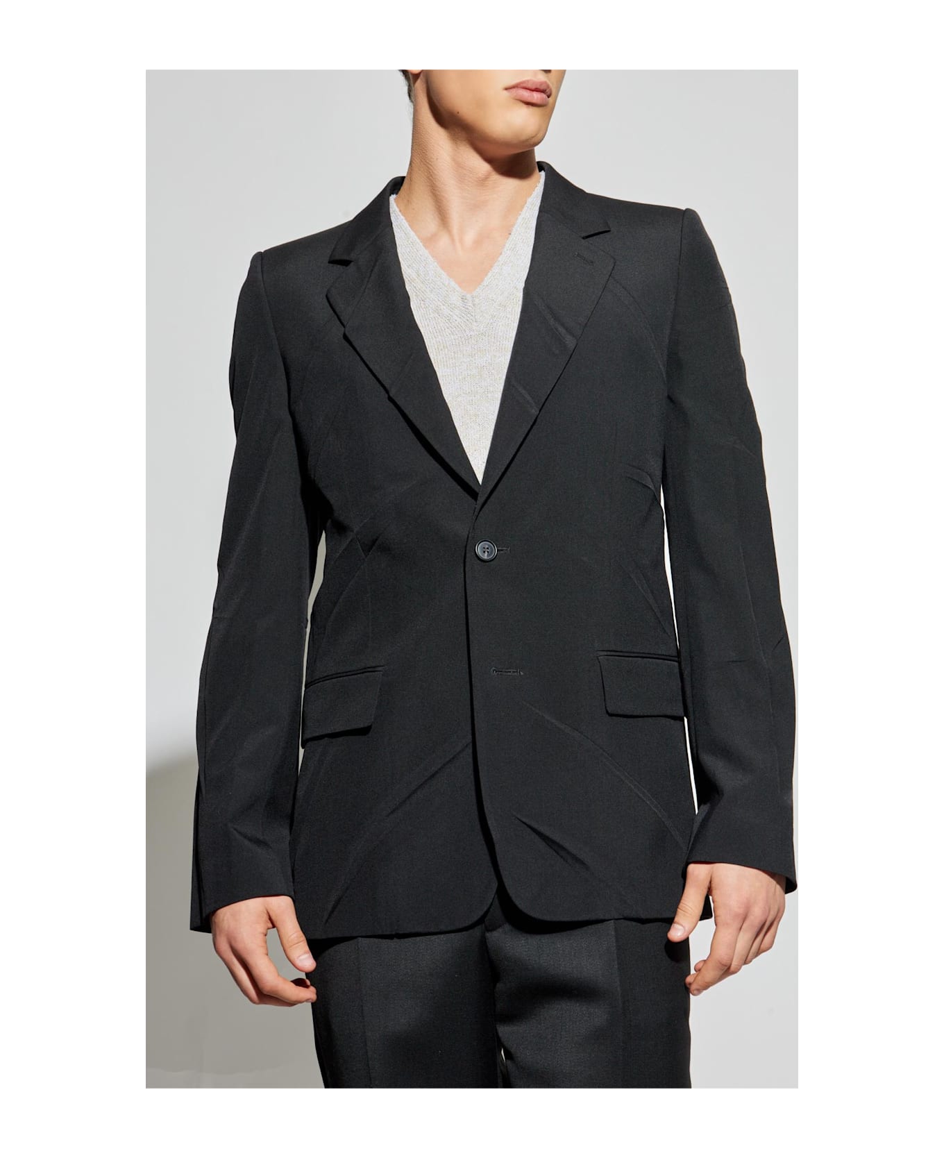 MM6 Maison Margiela Single-breasted Blazer - BLACK