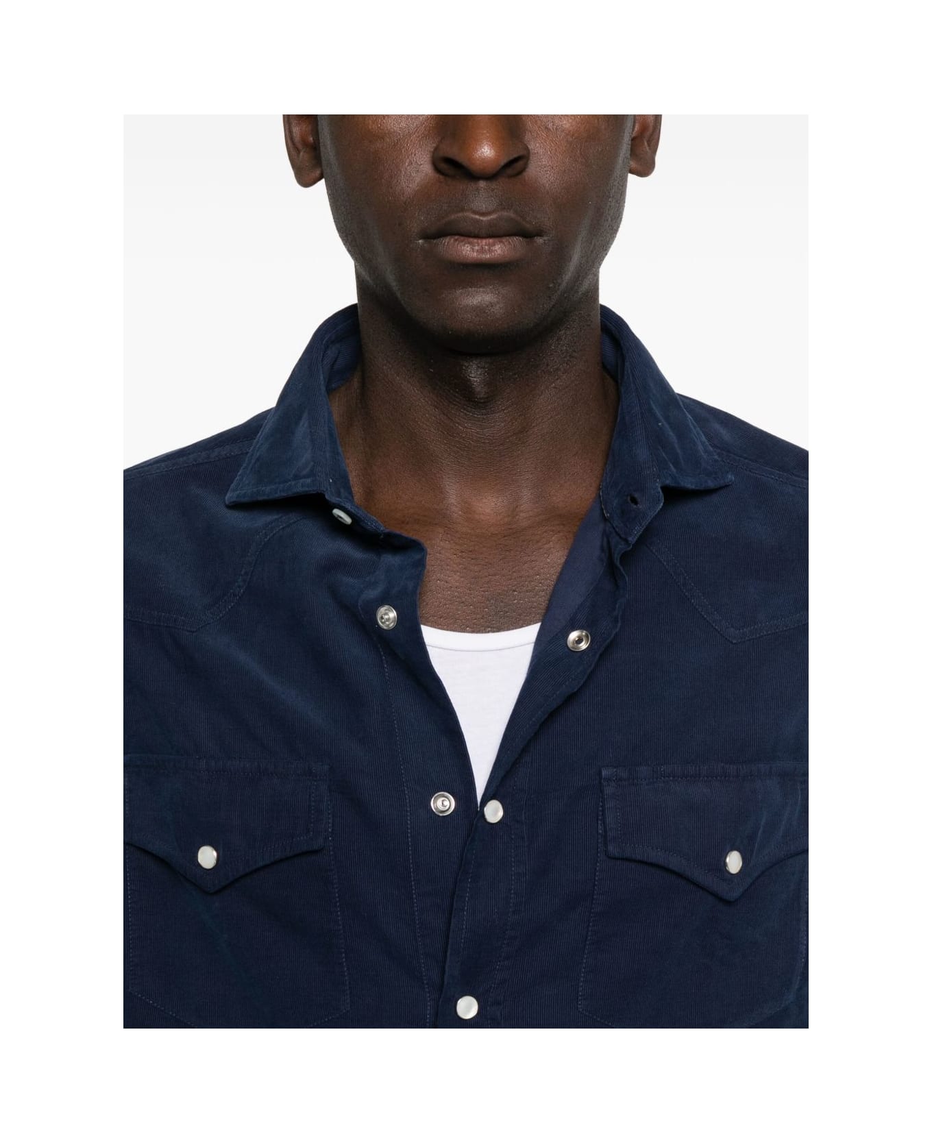 Brunello Cucinelli Cotton Shirt - Blue