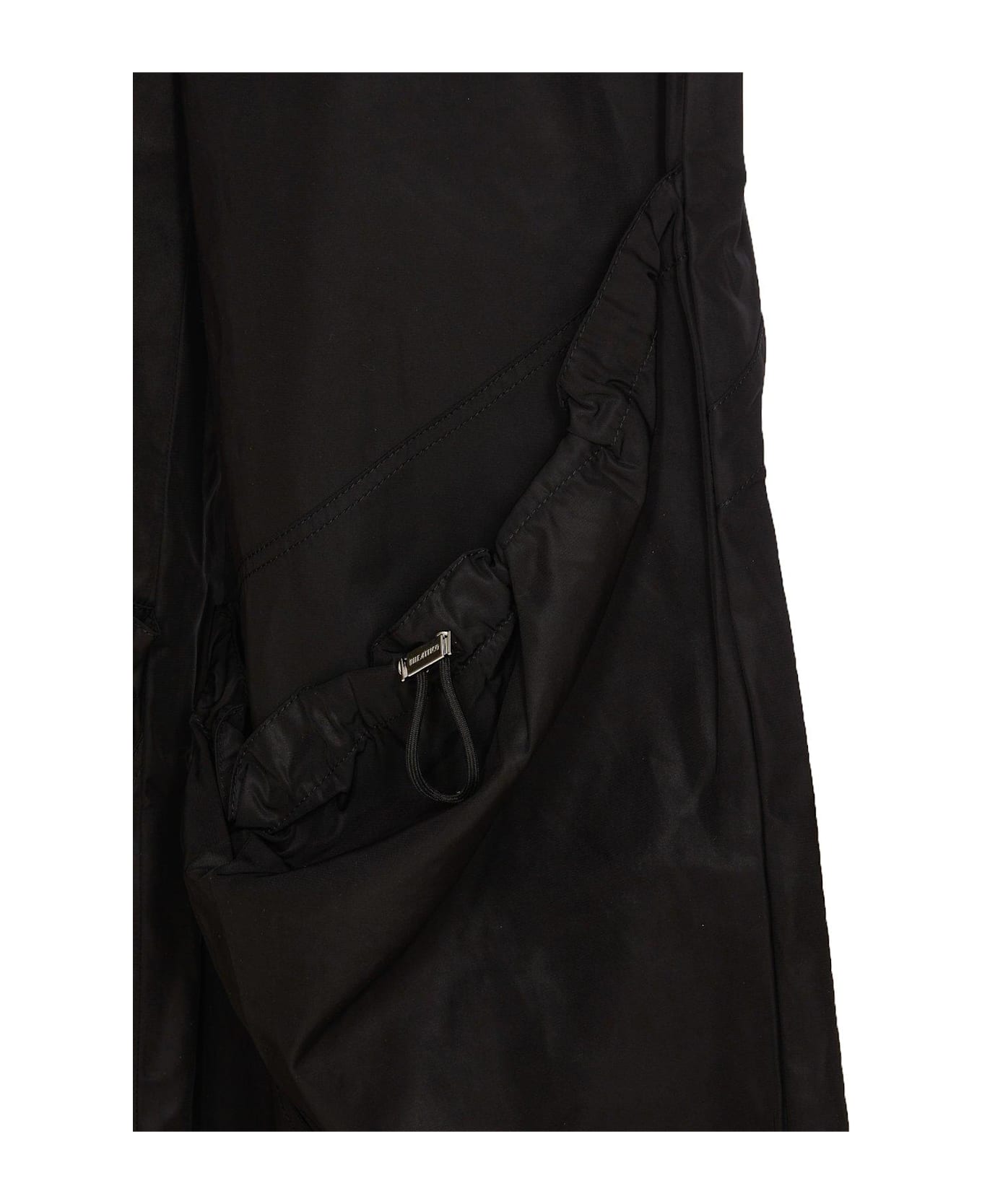 The Attico Oversized Long Pants - BLACK