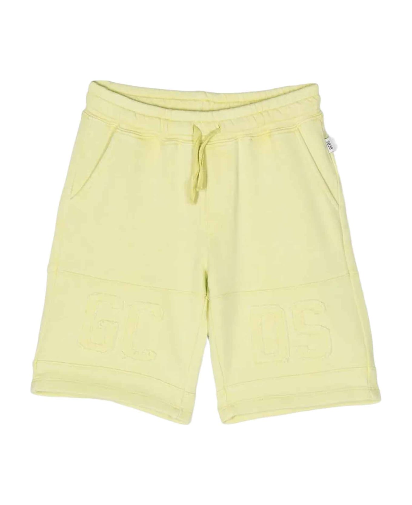 GCDS Mini Yellow Shorts Unisex - Wild Lime