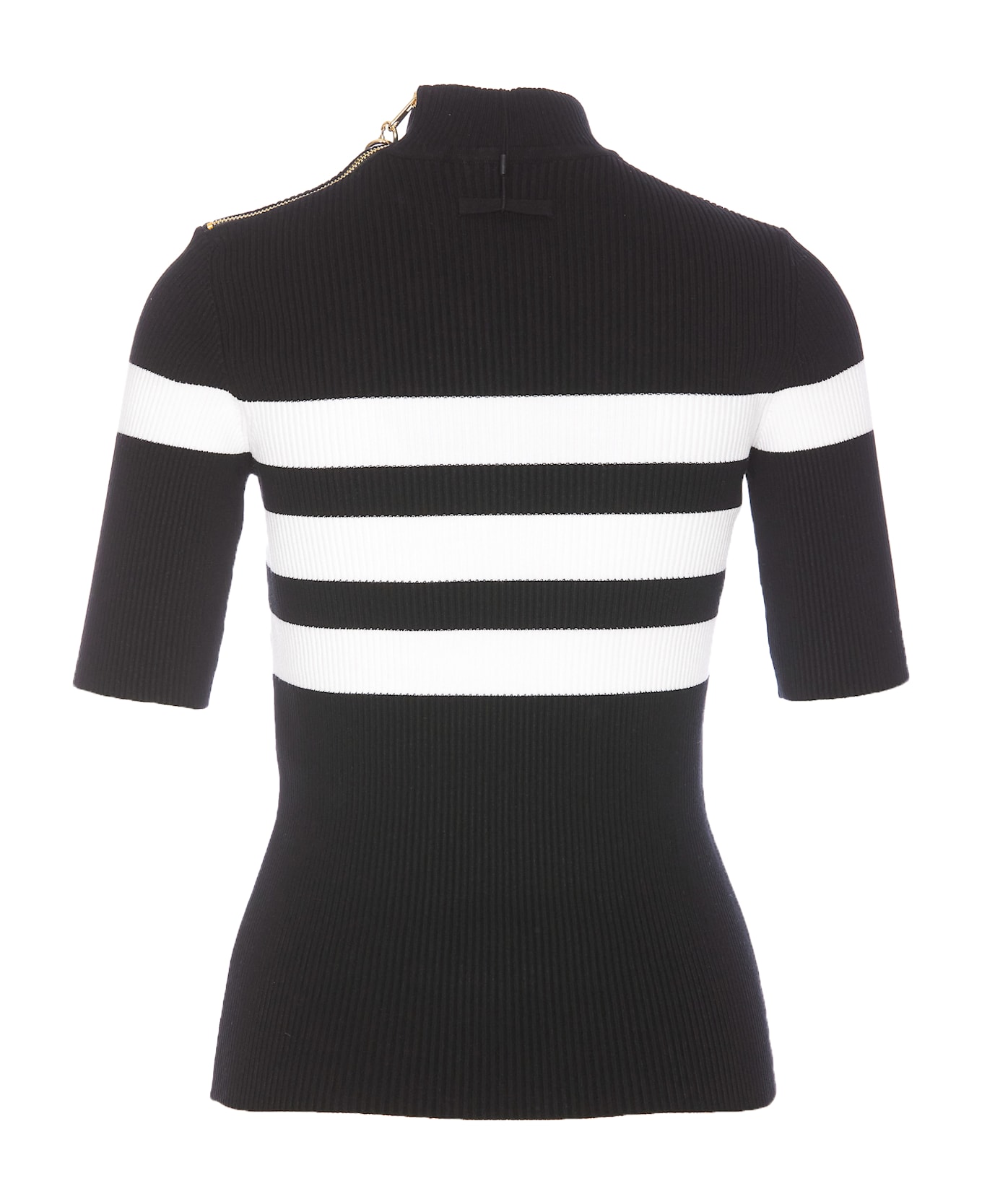 Jean Paul Gaultier Striped Top - Black