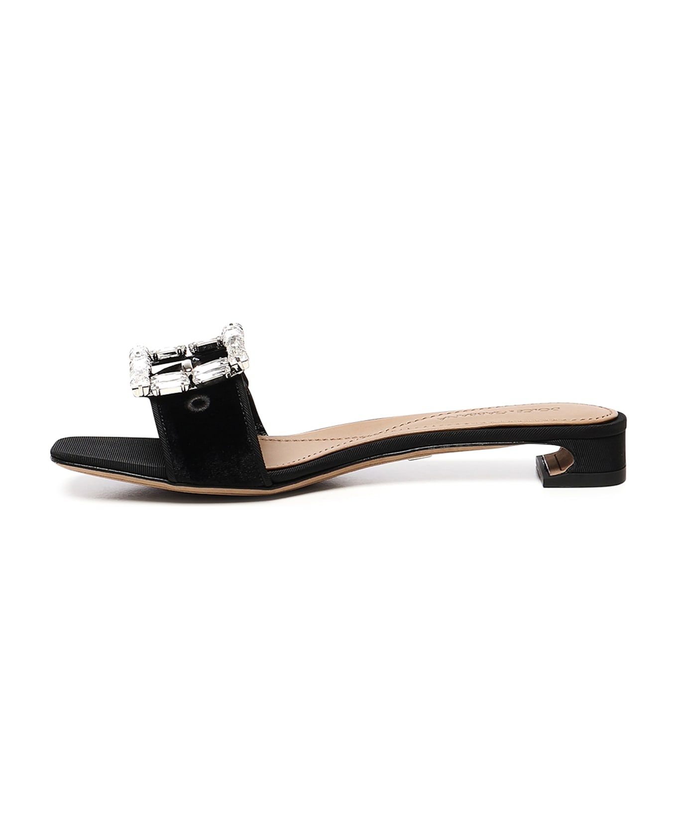 Dolce 
Gabbana Jewel Buckle Sandals - Black