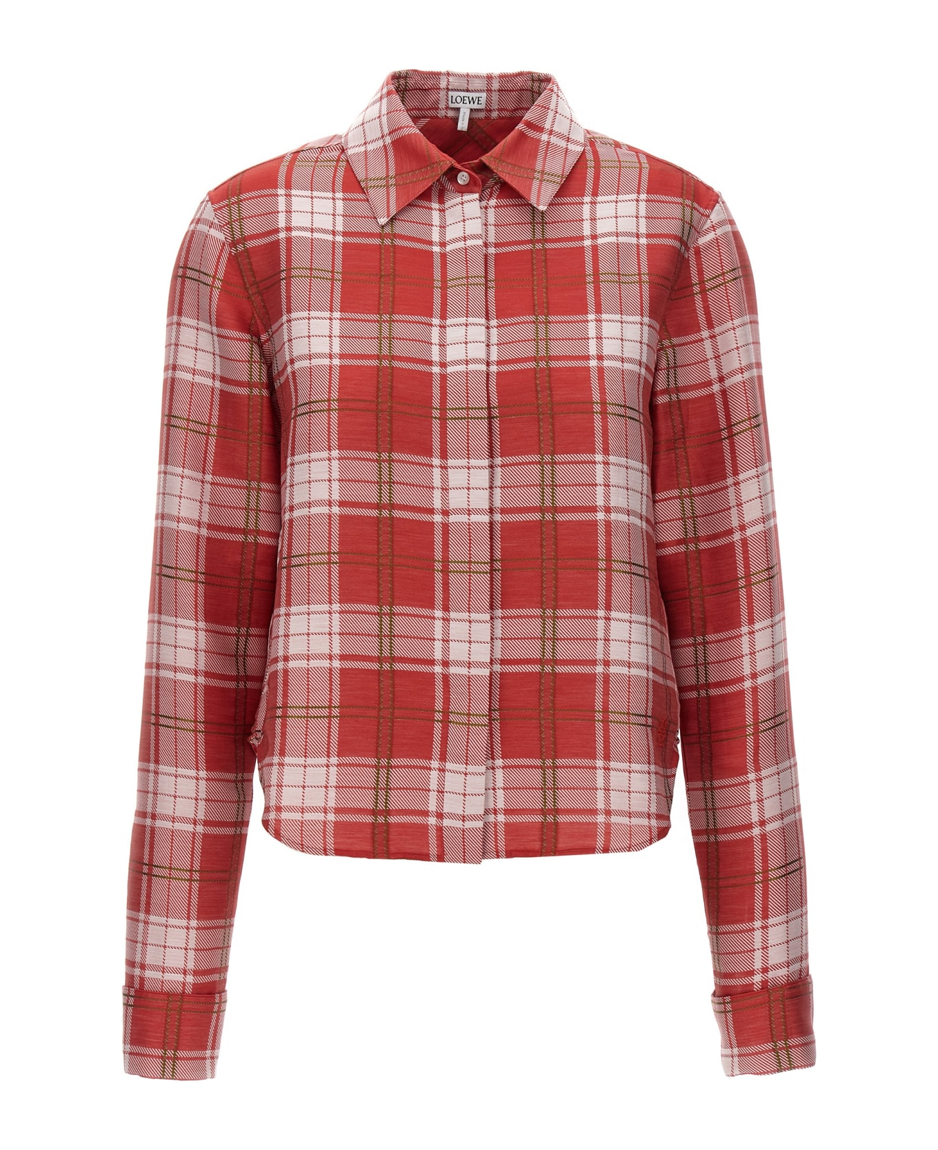 Loewe Check Shirt - Red