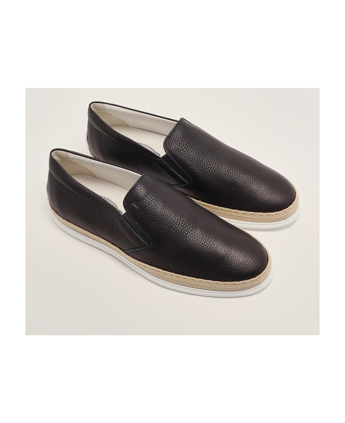 Tod's Mocassino Gomma Rafia Tv Loafers - NAVY