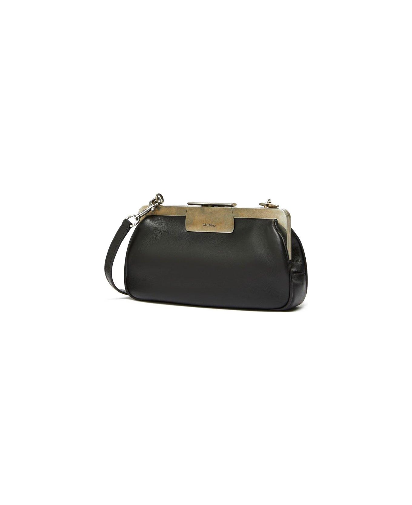 Max Mara Logo Detailed Shoulder Bag - Black