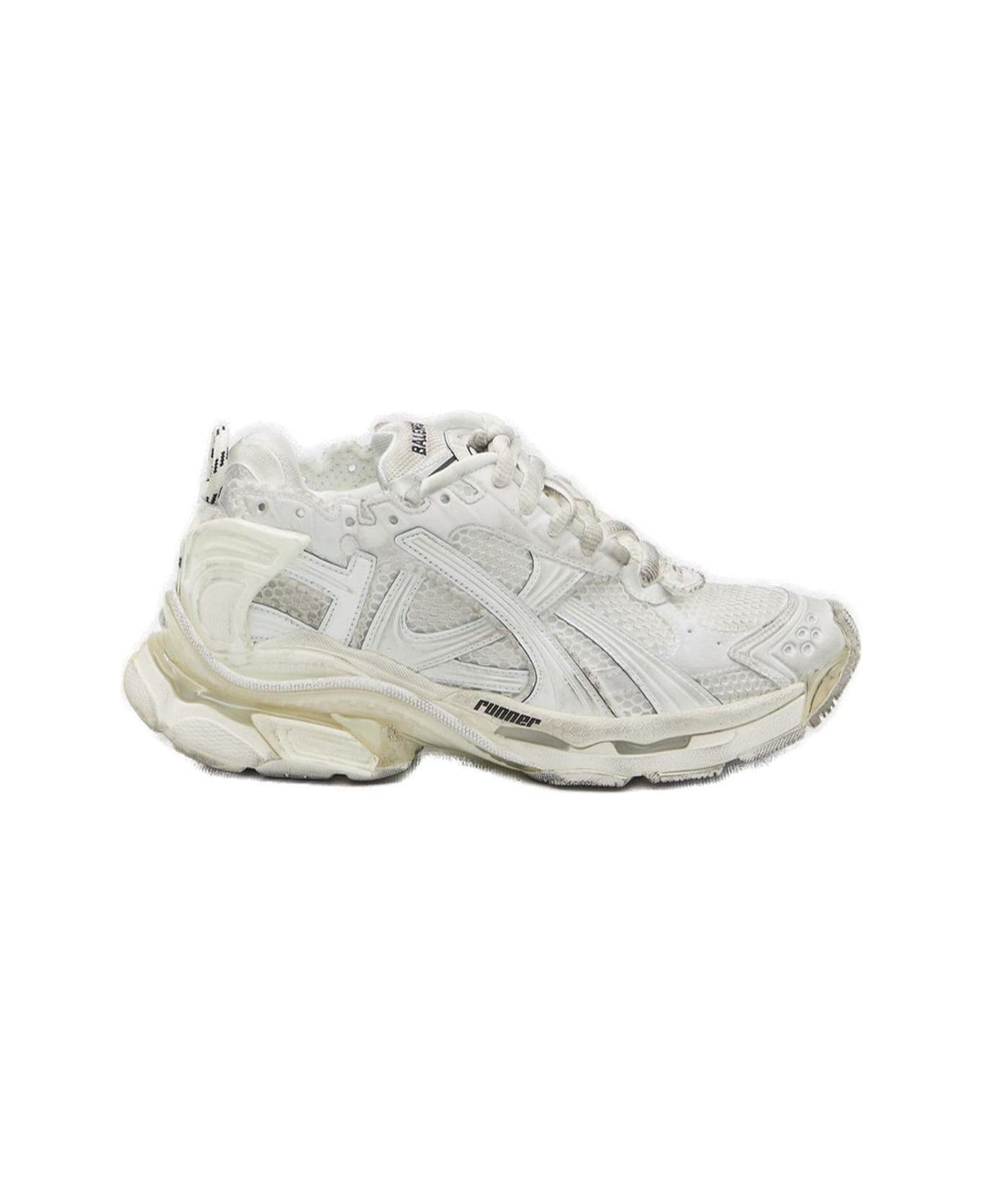 Balenciaga Runner Lace-up Sneakers - White