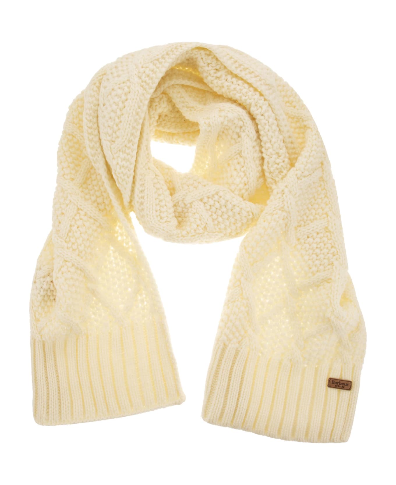 Barbour Ridley Cap And Scarf Set - Cream スカーフ＆ストール