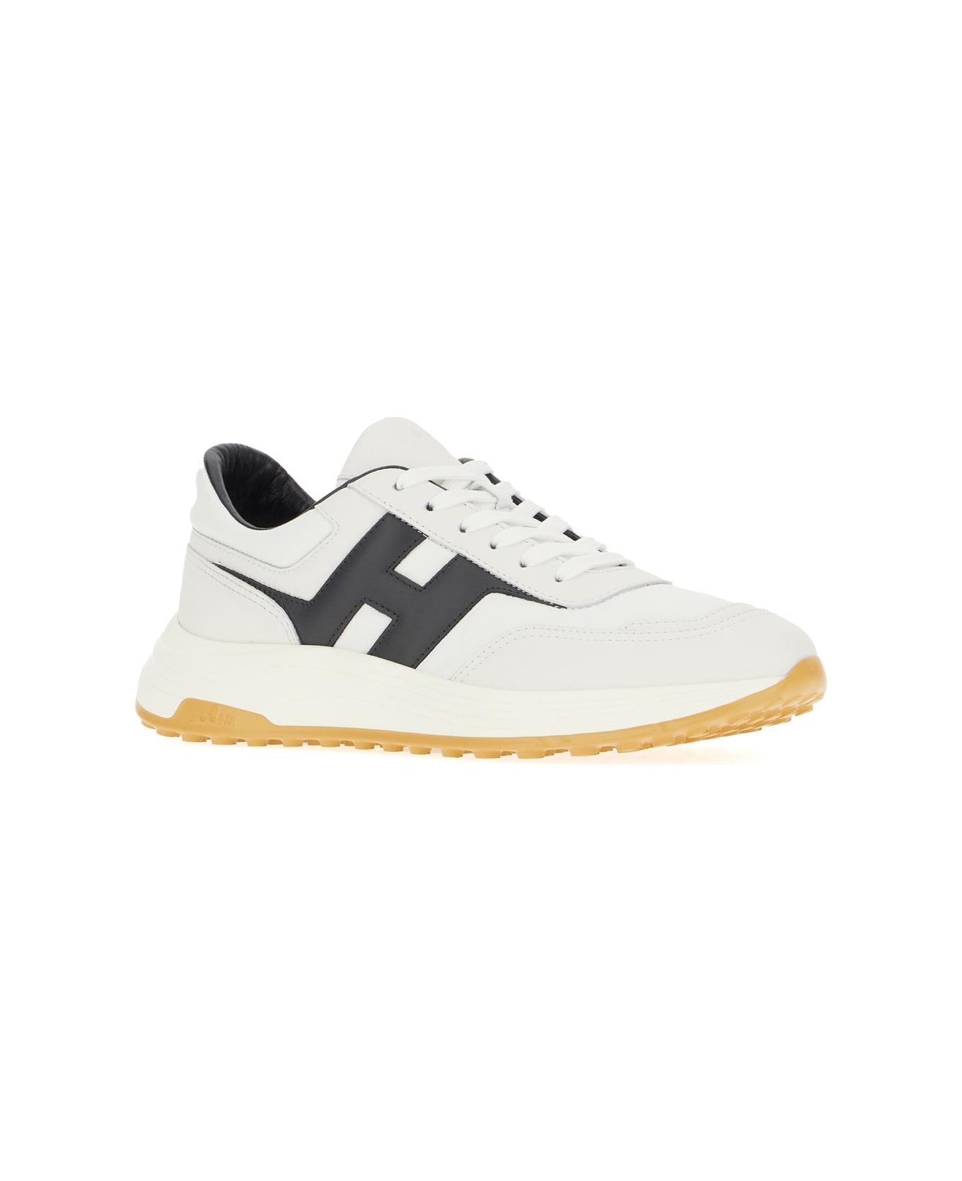 Hogan Two-tone Leather Hyperlight Sneakers - BIANCO NOTTE