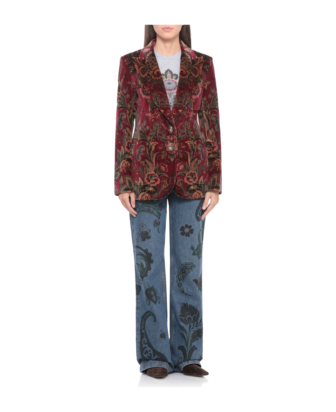 Etro Blazer With Print - MULTICOLOUR
