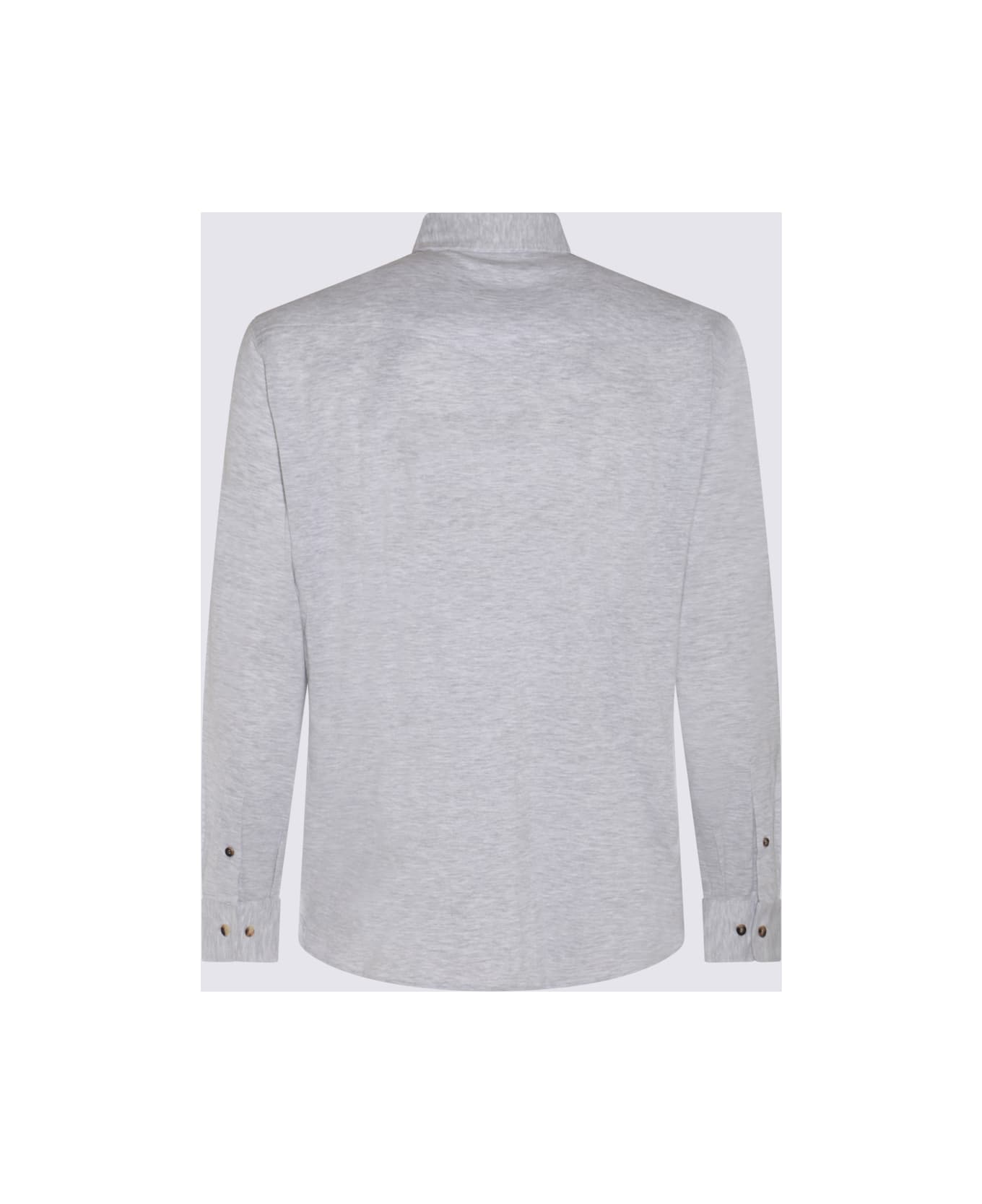 Brunello Cucinelli Grey Linen Blend Shirt - Grey