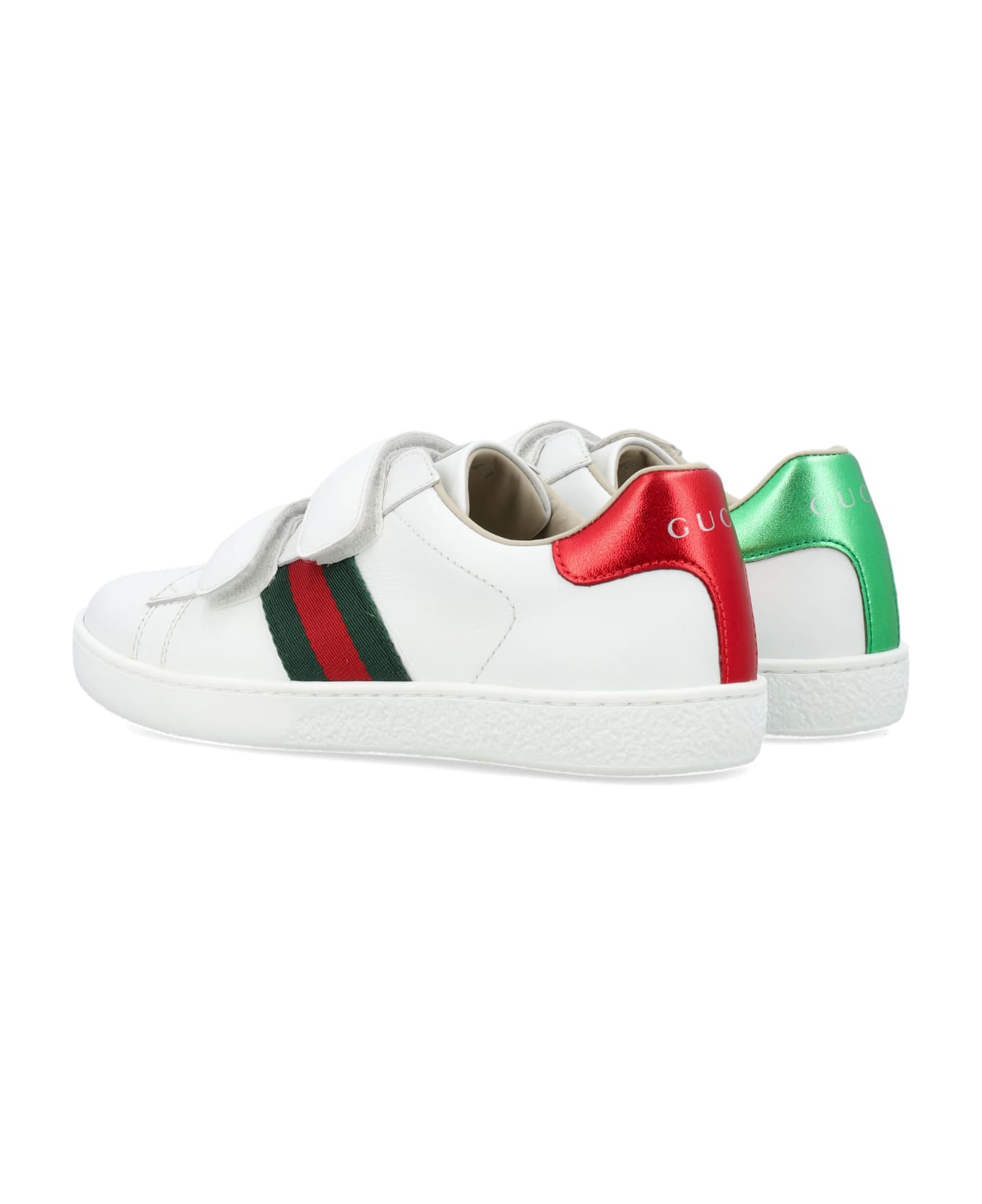 Gucci Ace Leather Sneaker - WHITE