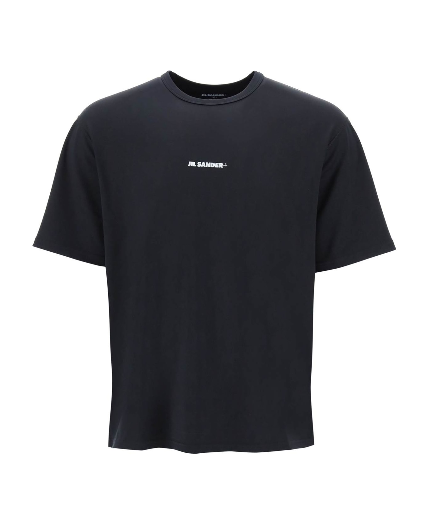 Jil Sander Technical Fabric Crew-neck T-shirt - black