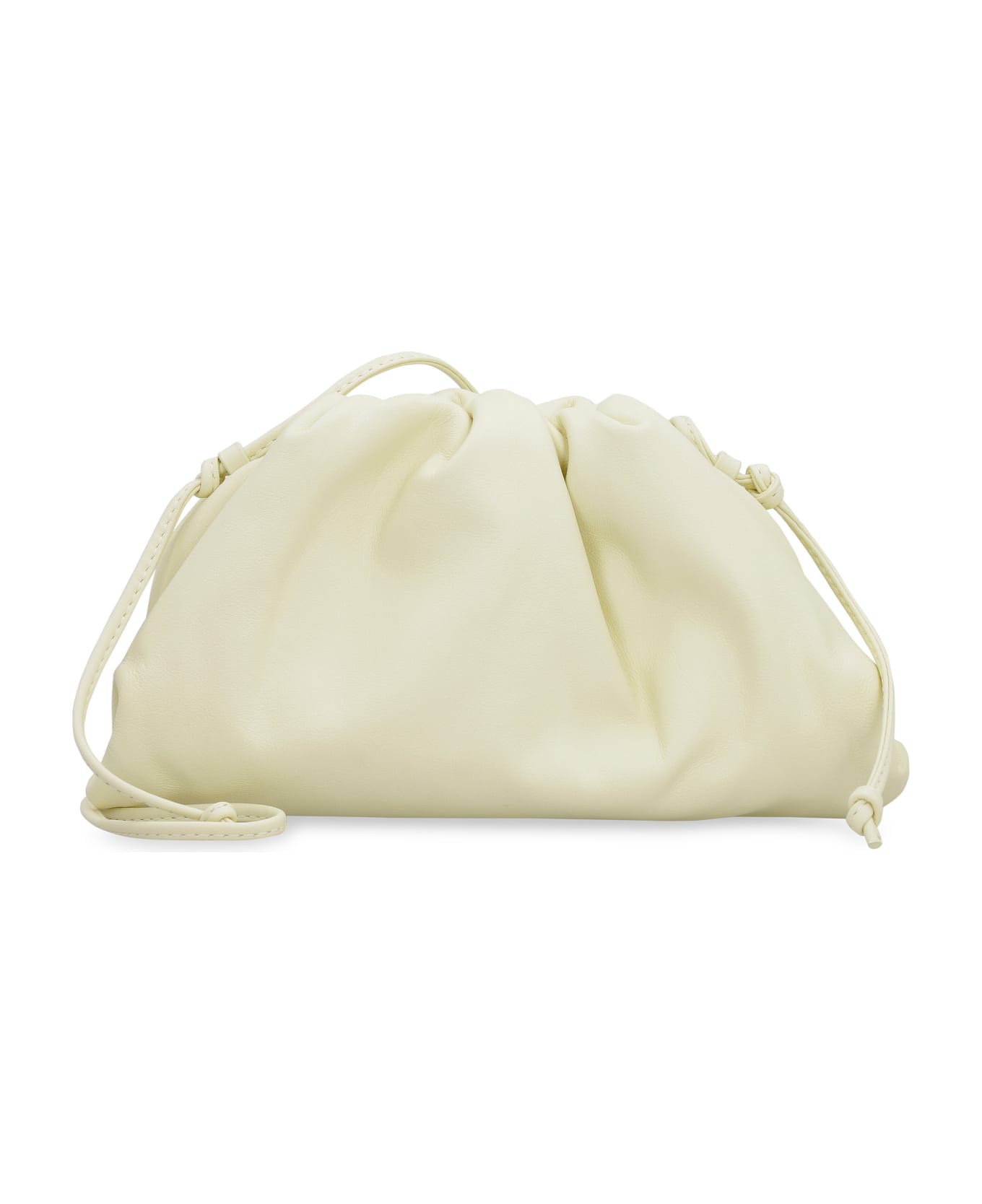 Bottega Veneta Pastel Yellow Nappa Leather Mini Pouch Clutch - 7405