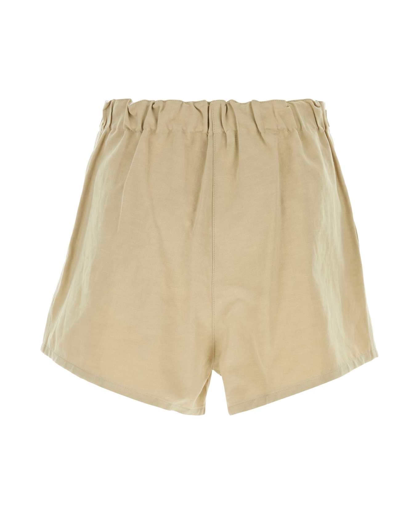 Prada Beige Cotton Blend Shorts - CORDA