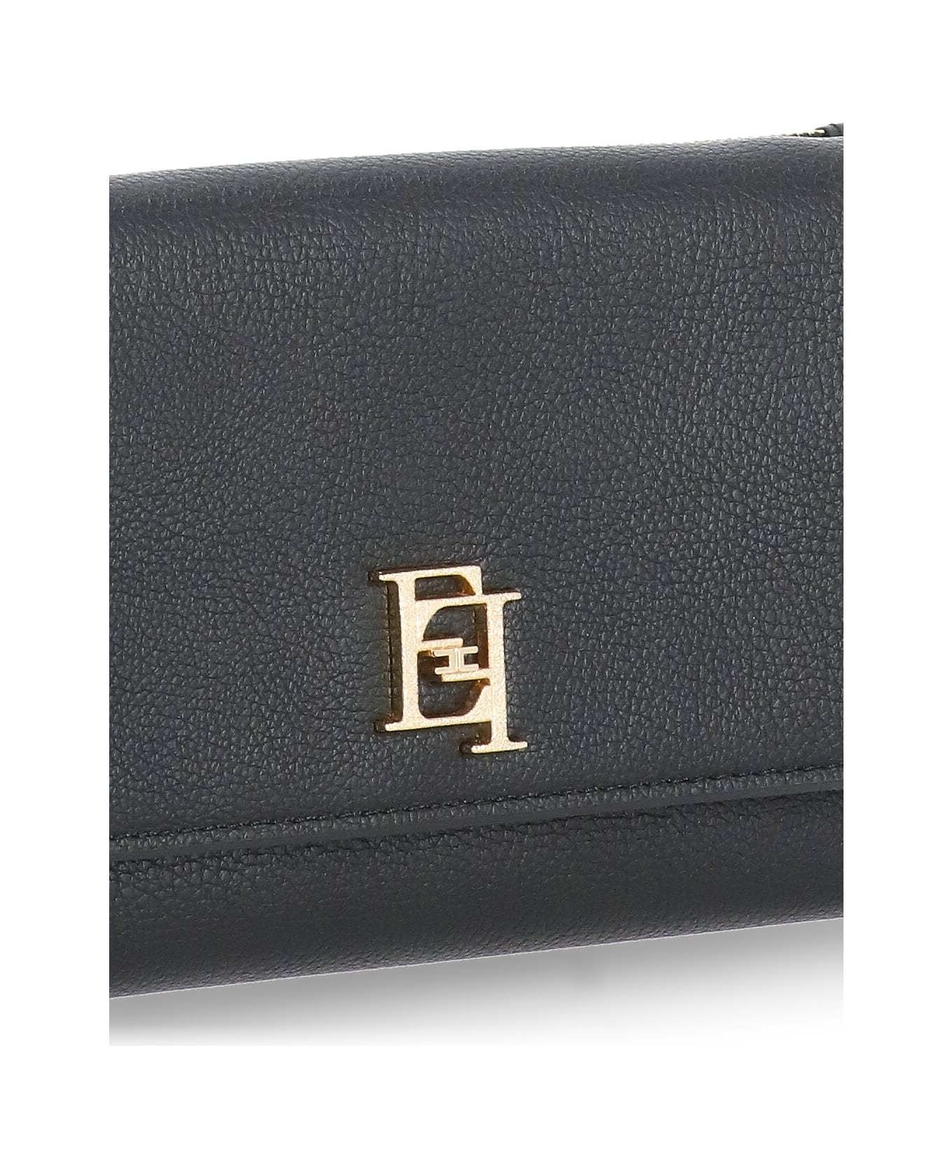 Elisabetta Franchi Wallet Witj Logo - Black