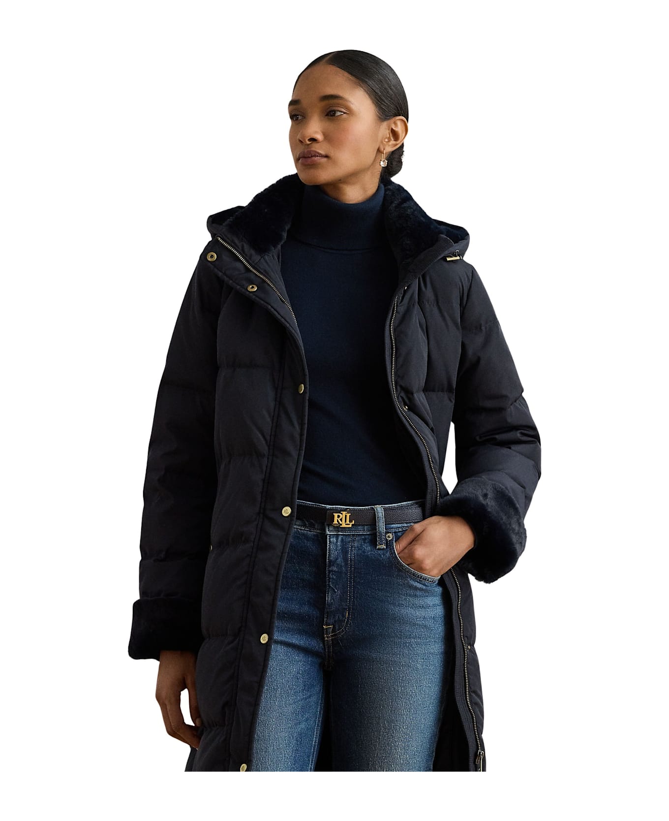 Ralph Lauren Dw Fsh Hd Cf Insulated Coat - Dk Navy