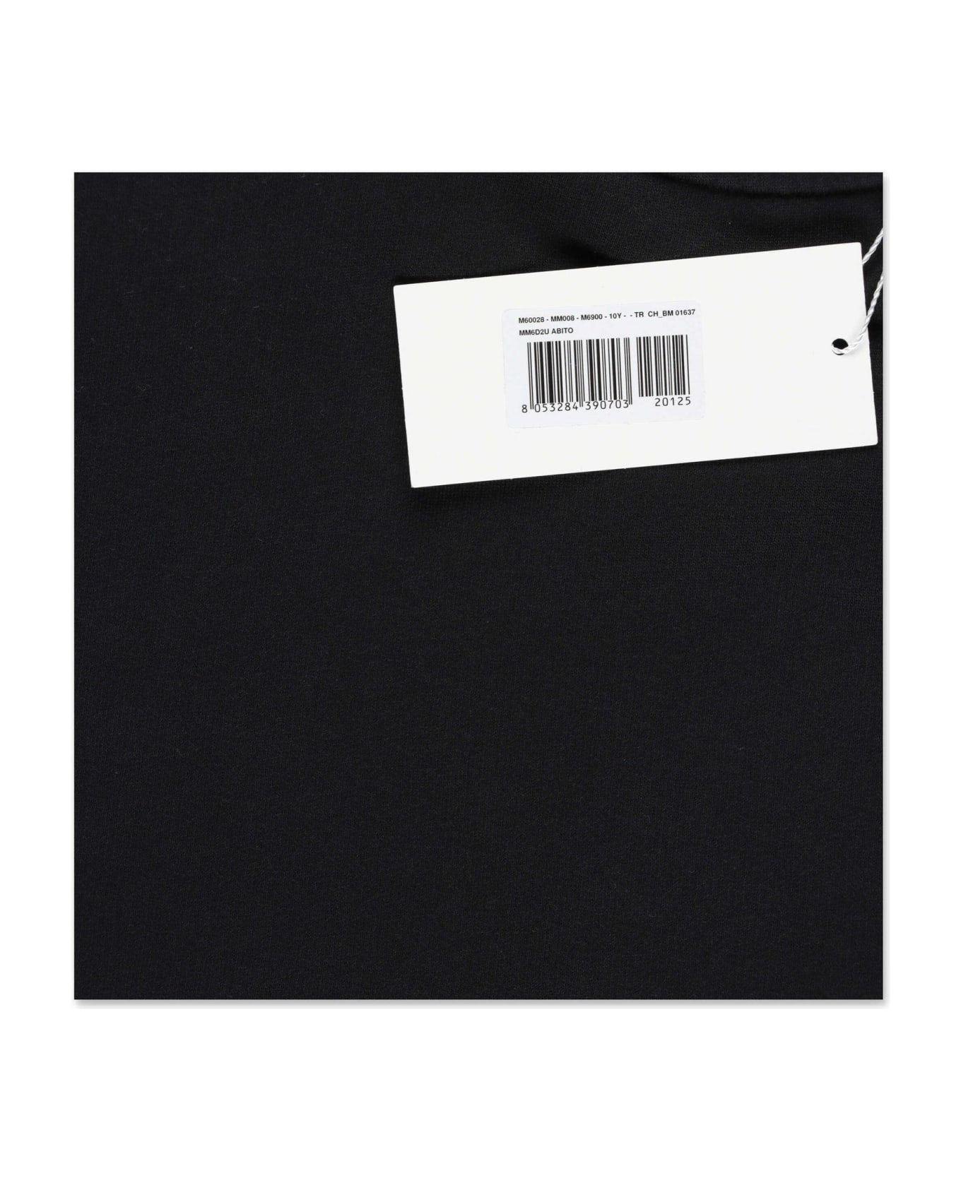 Maison Margiela Logo Print Sweatshirt Dress - BLACK