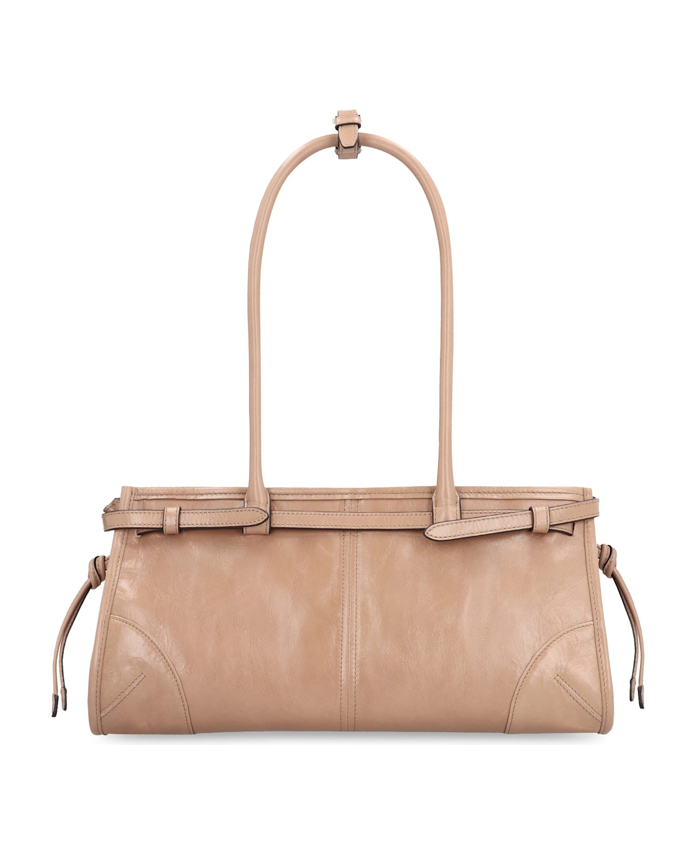 Prada Medium Leather Handbag - Camel