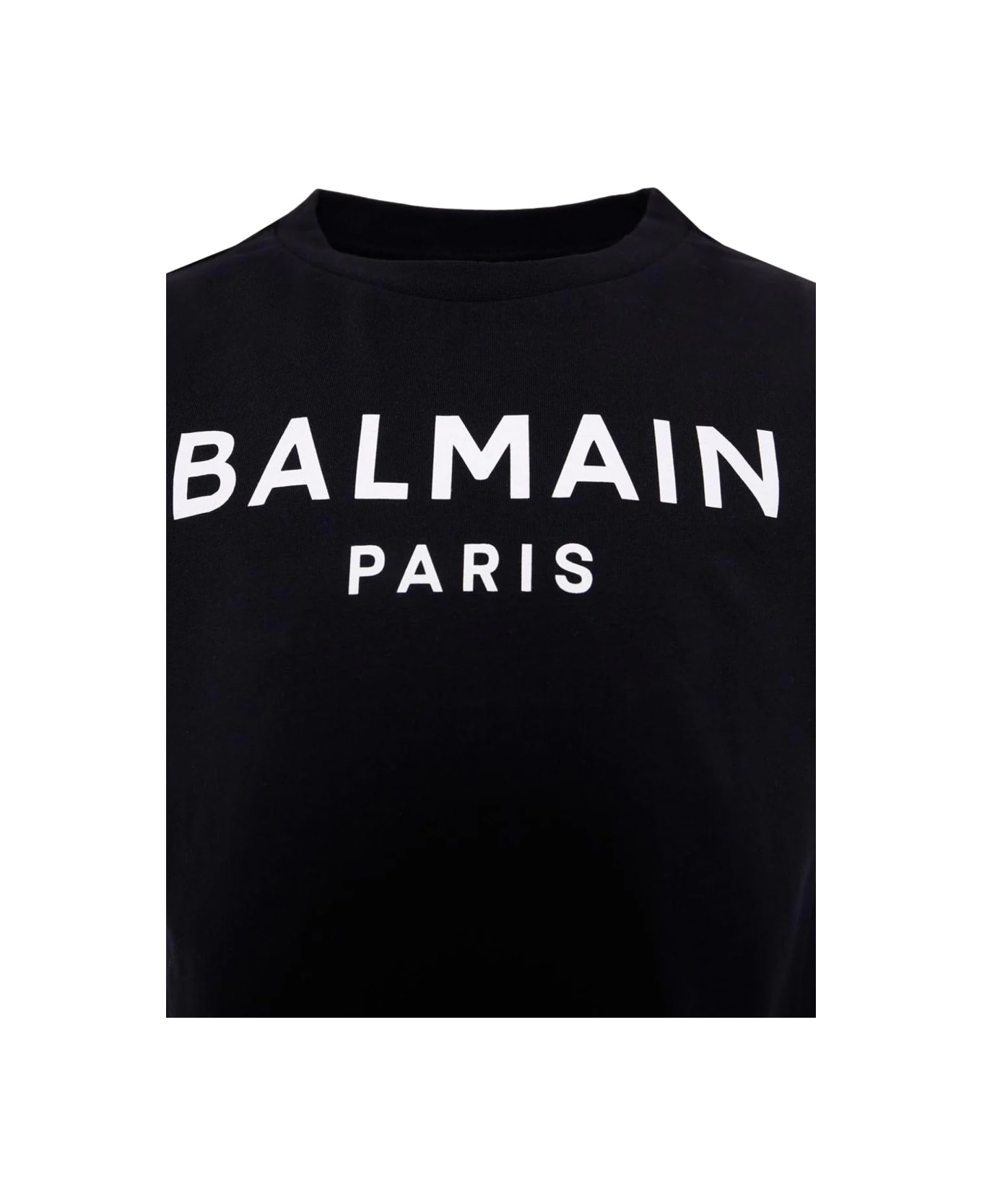 Balmain T-shirt With Logo - BLACK