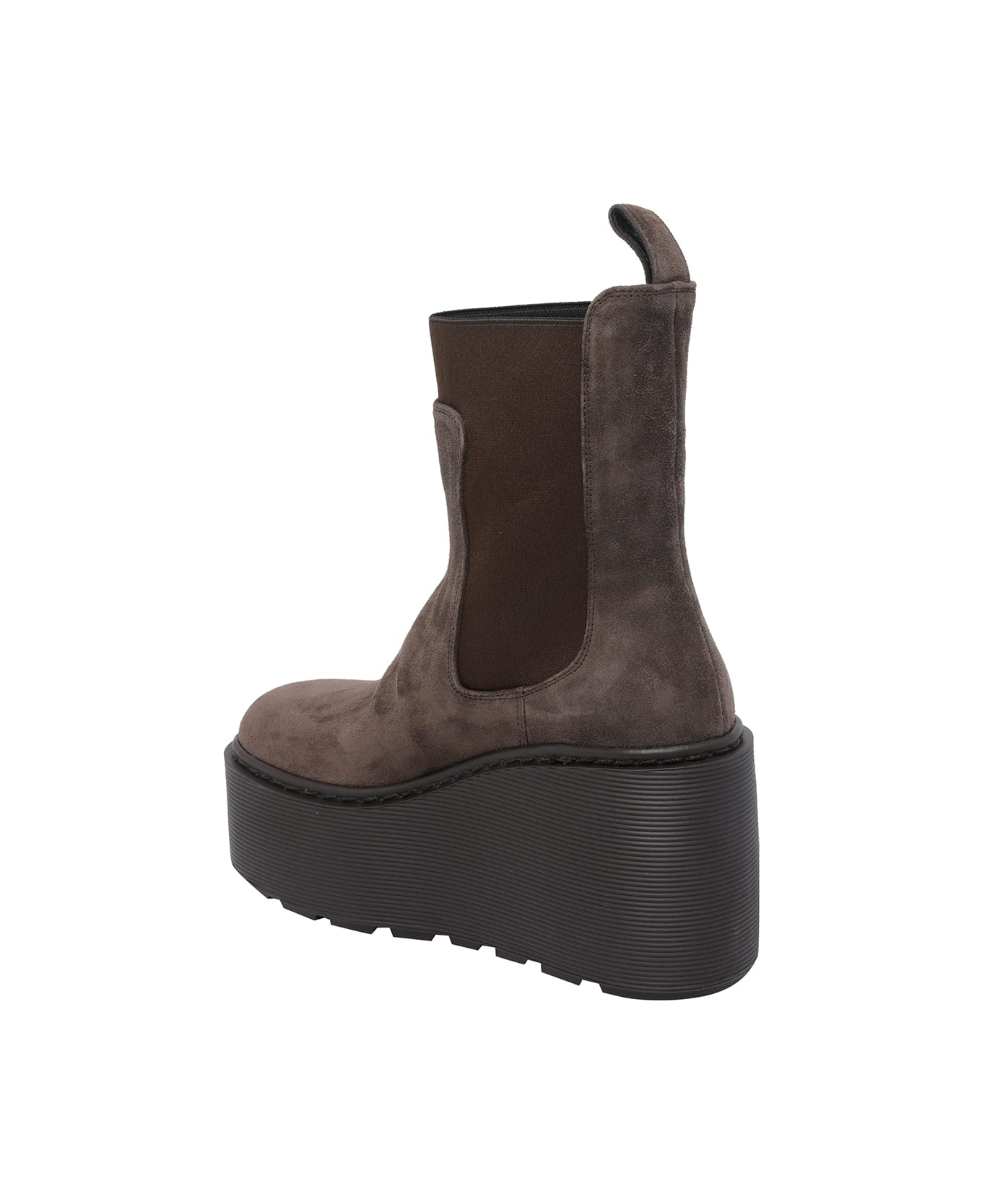 Vic Matié F20 Wedge Stripy Bootie - Brown