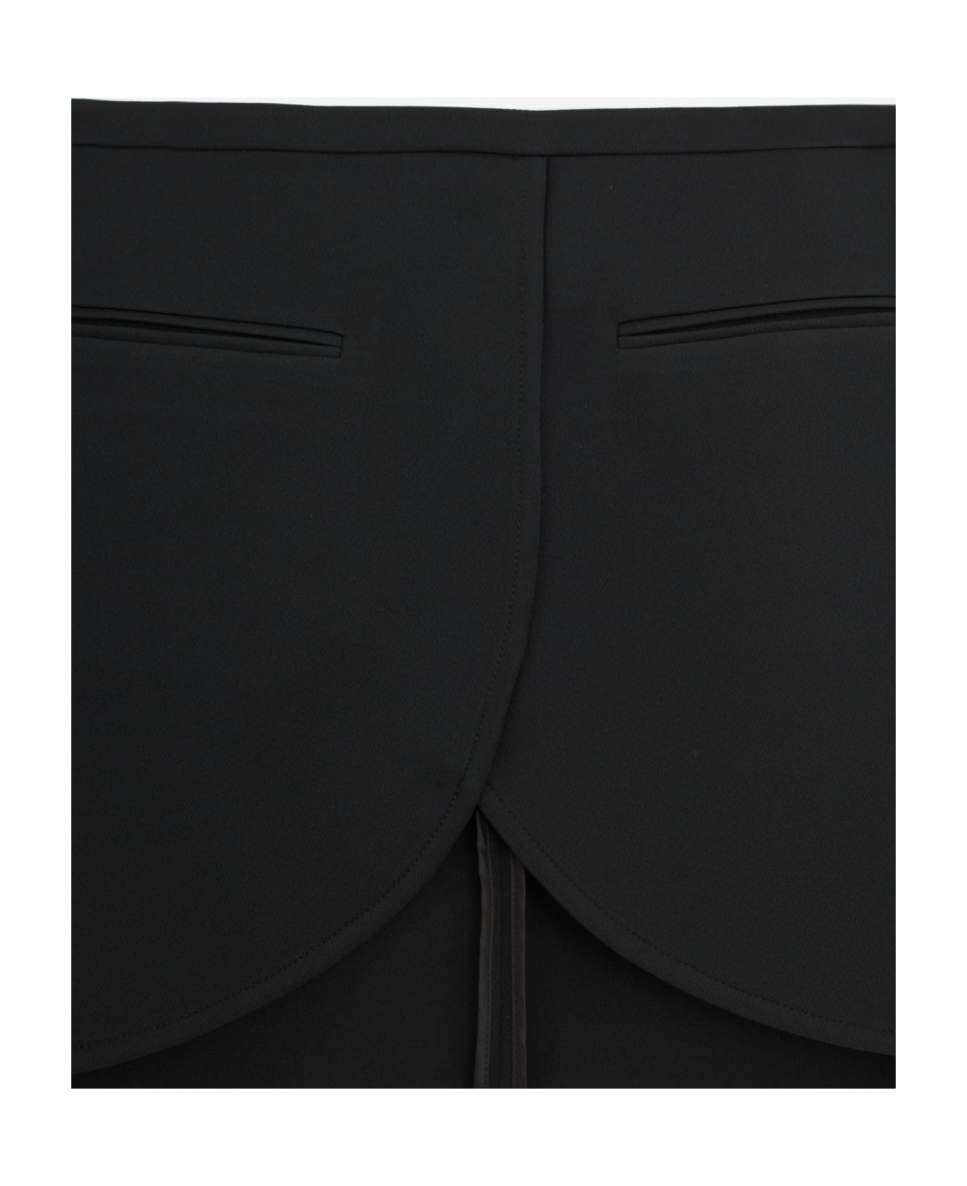 Courrèges Ellipse Twill Skirt - black スカート