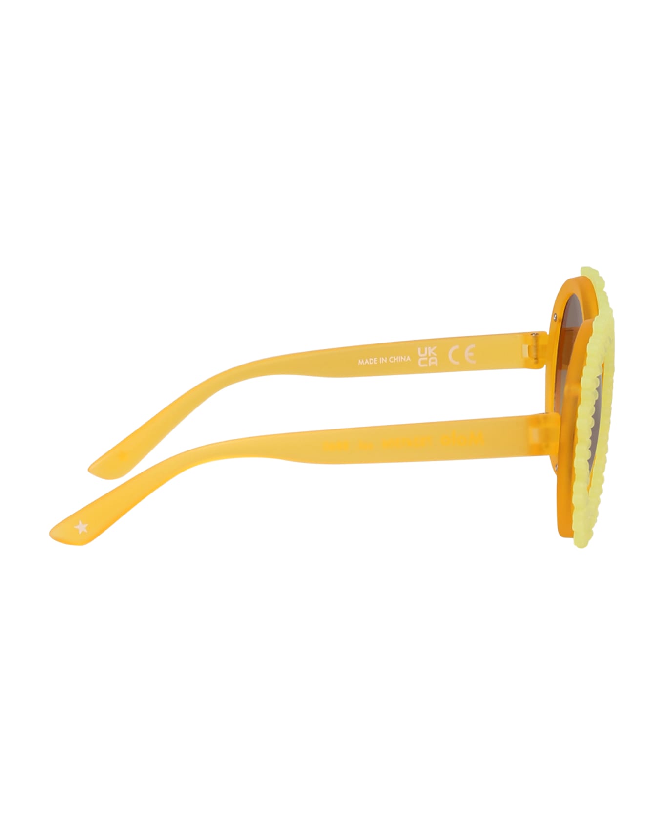 Molo Yellow Silly Sunglasses For Girl - Yellow