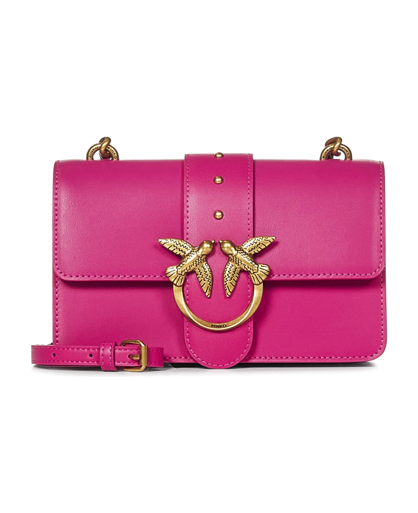Pinko Mini Love Bag One Simply Shoulder Bag - Fuchsia