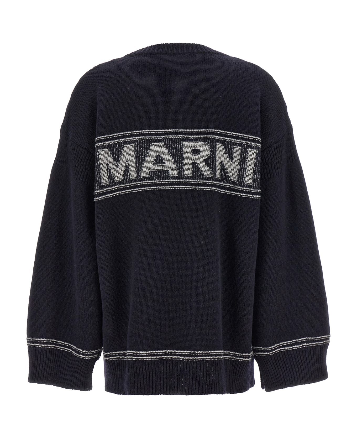 Marni Logo Cardigan - Blue