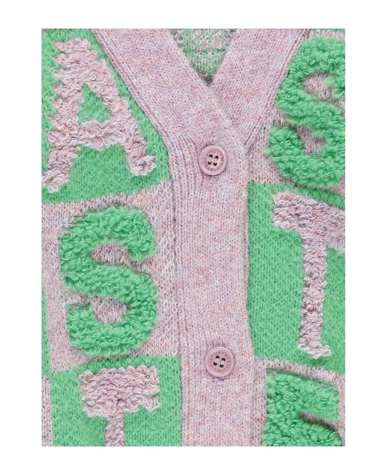 Stella McCartney Cardigan With Logo - Purple