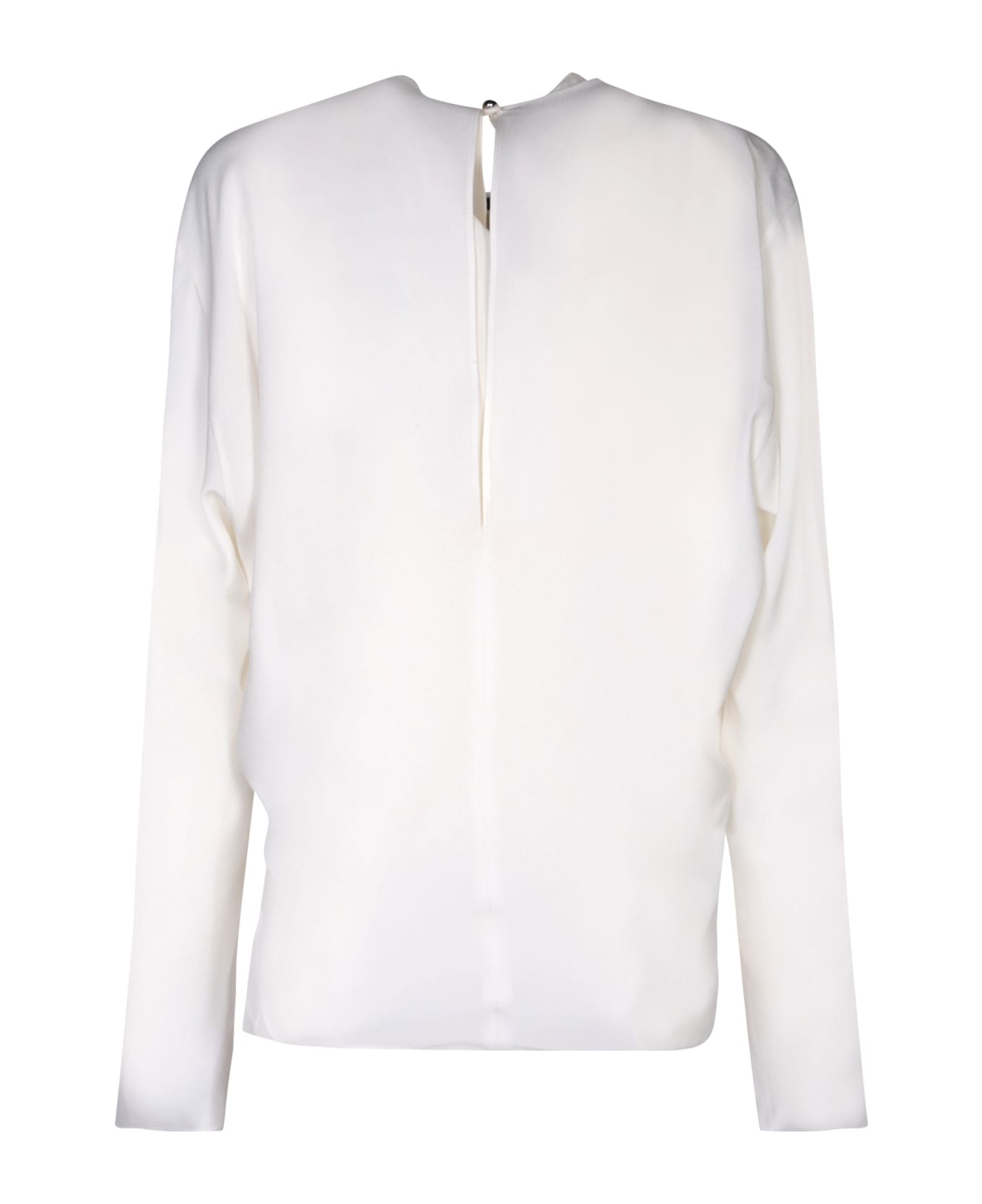Paco Rabanne White Crepe Blouse With Detail - White