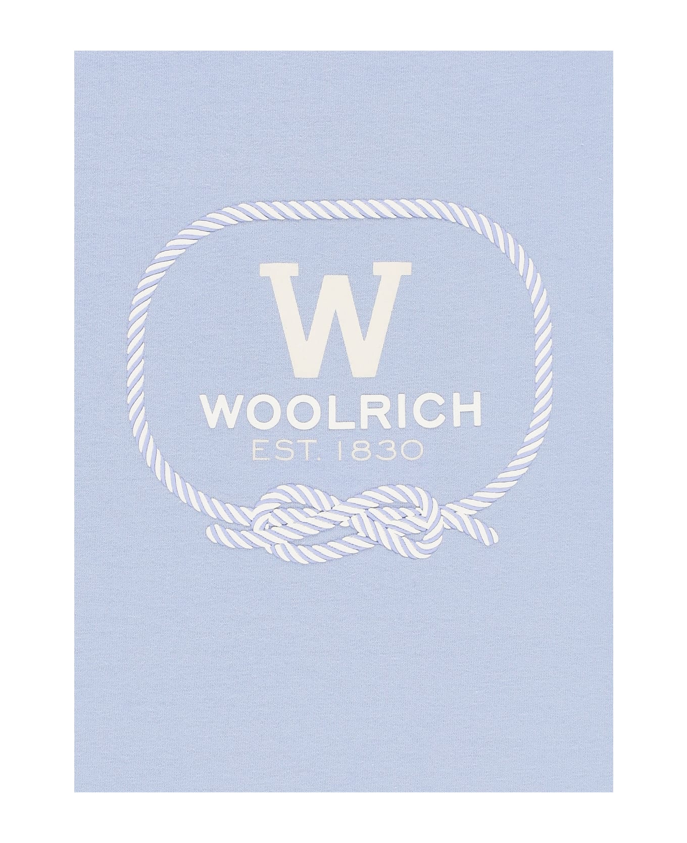 Woolrich T-shirt With Logo - Light Blue