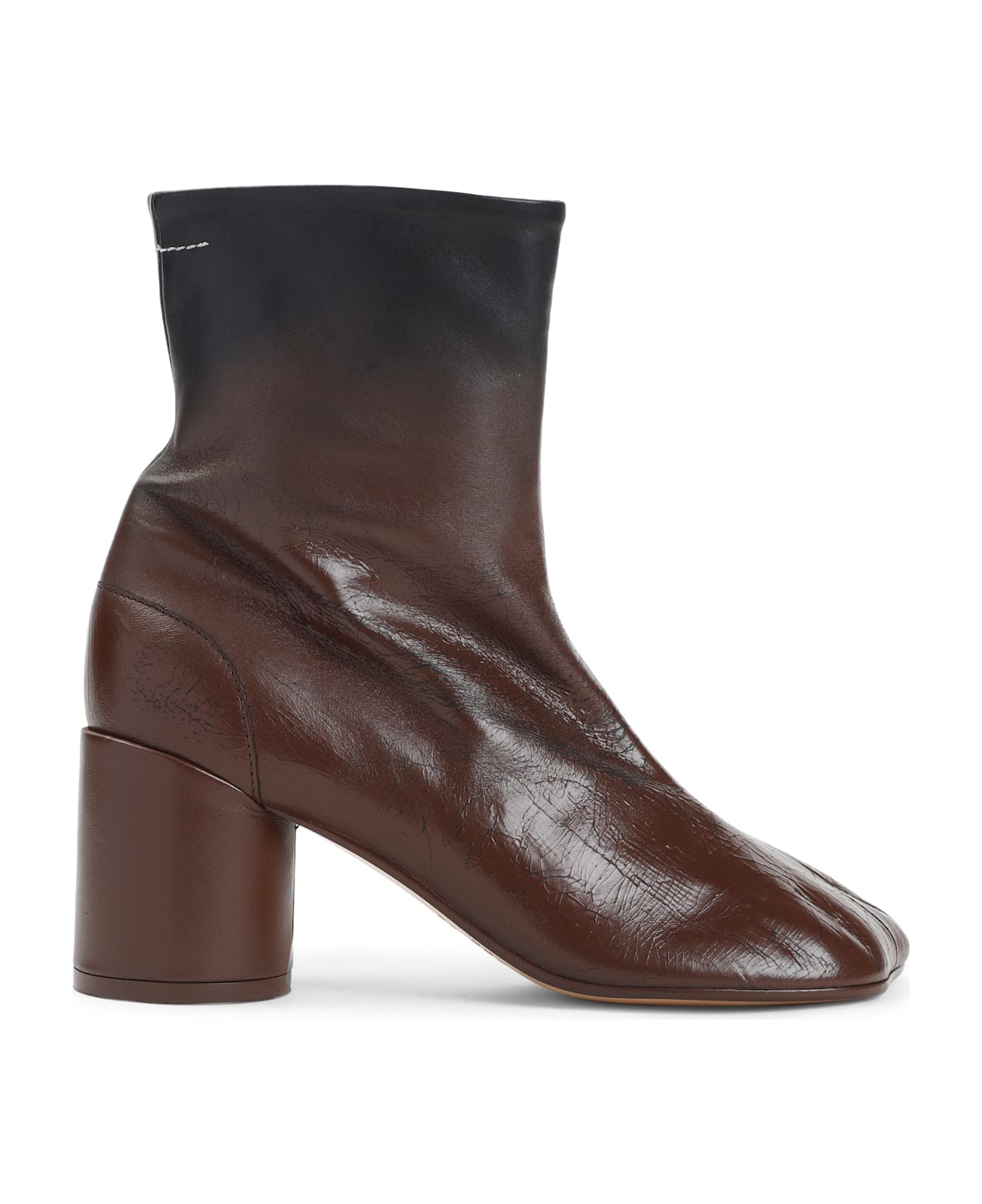 MM6 Maison Margiela Ovine Leather Boots - Black Sable