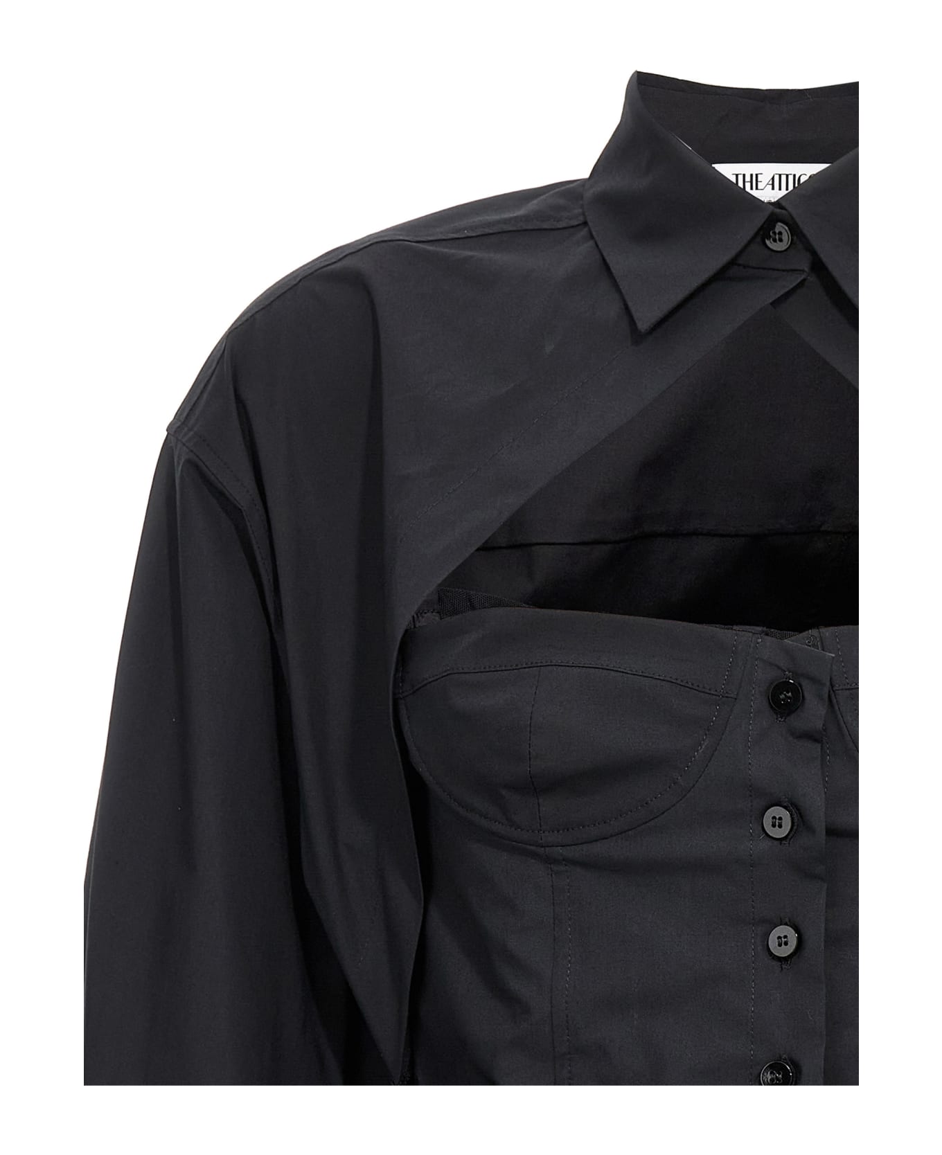 The Attico 'bustier' Shirt - Black