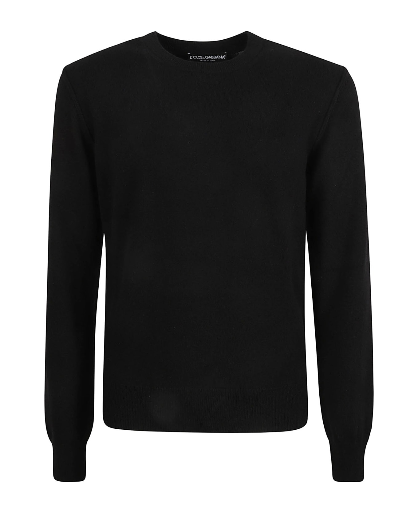 Dolce & Gabbana Rib Knit Plain Sweater