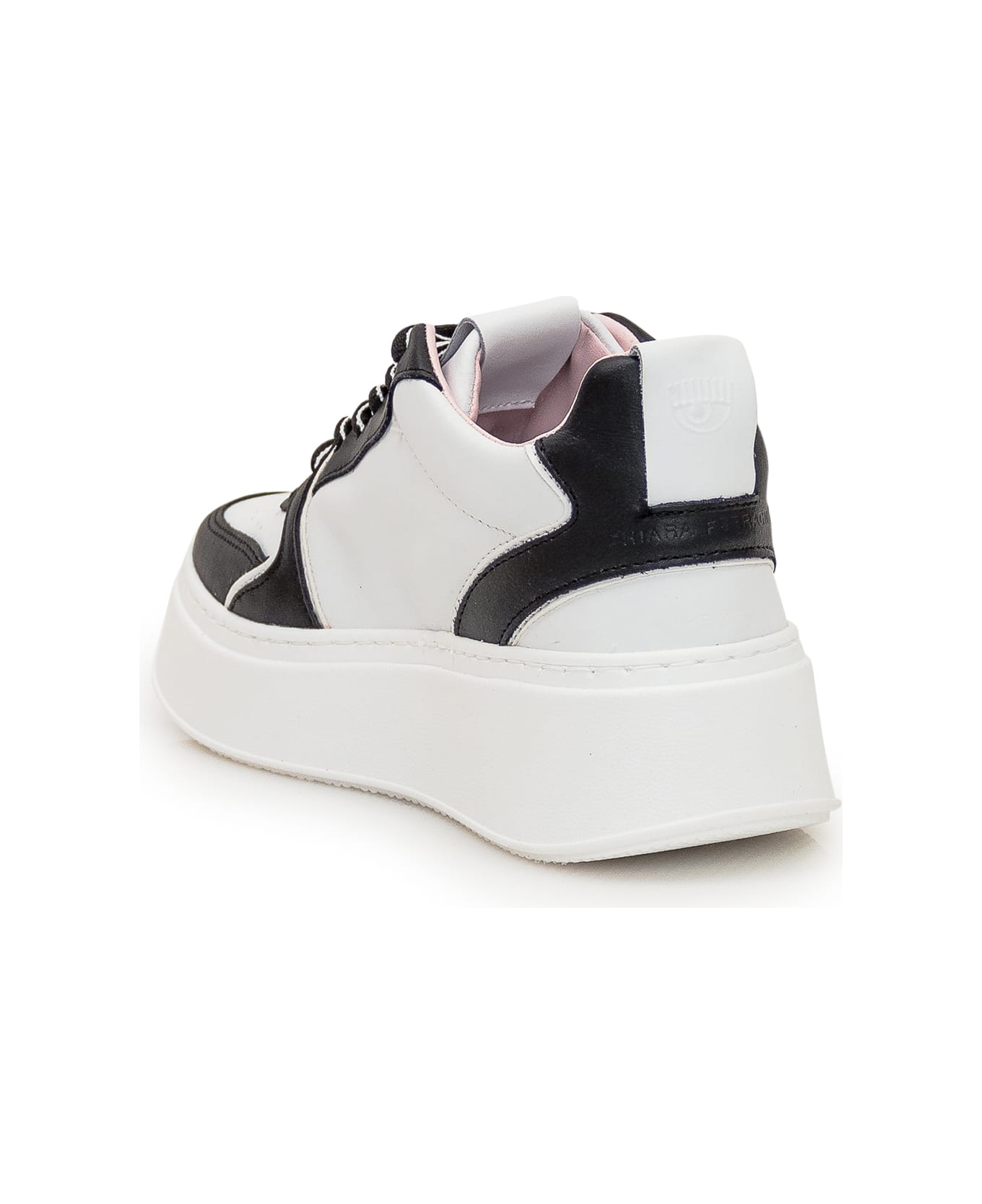 Chiara Ferragni School Sneaker - WHITE-BLACK