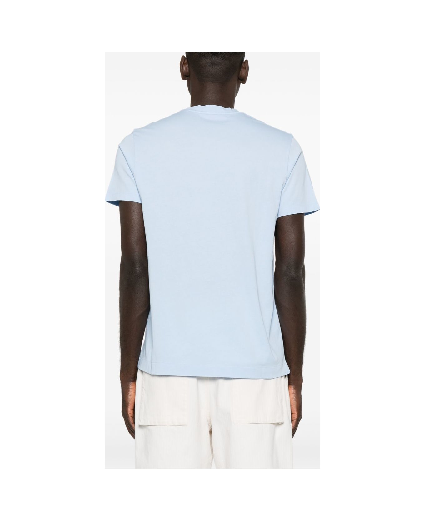 Finamore Cotton T-shirt - Clear Blue