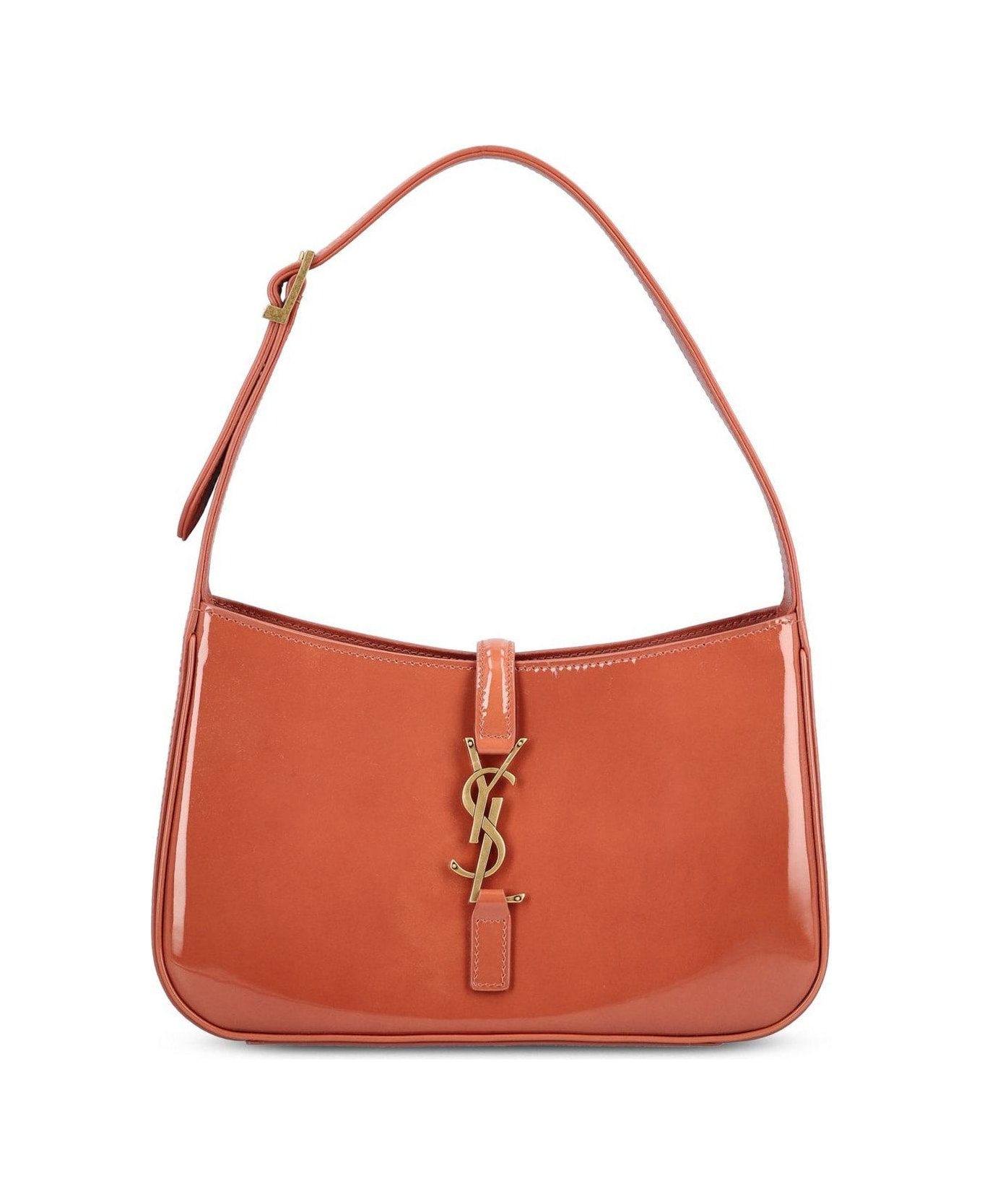 Saint Laurent Le 5 à Logo Plaque Shoulder Bag - Pink