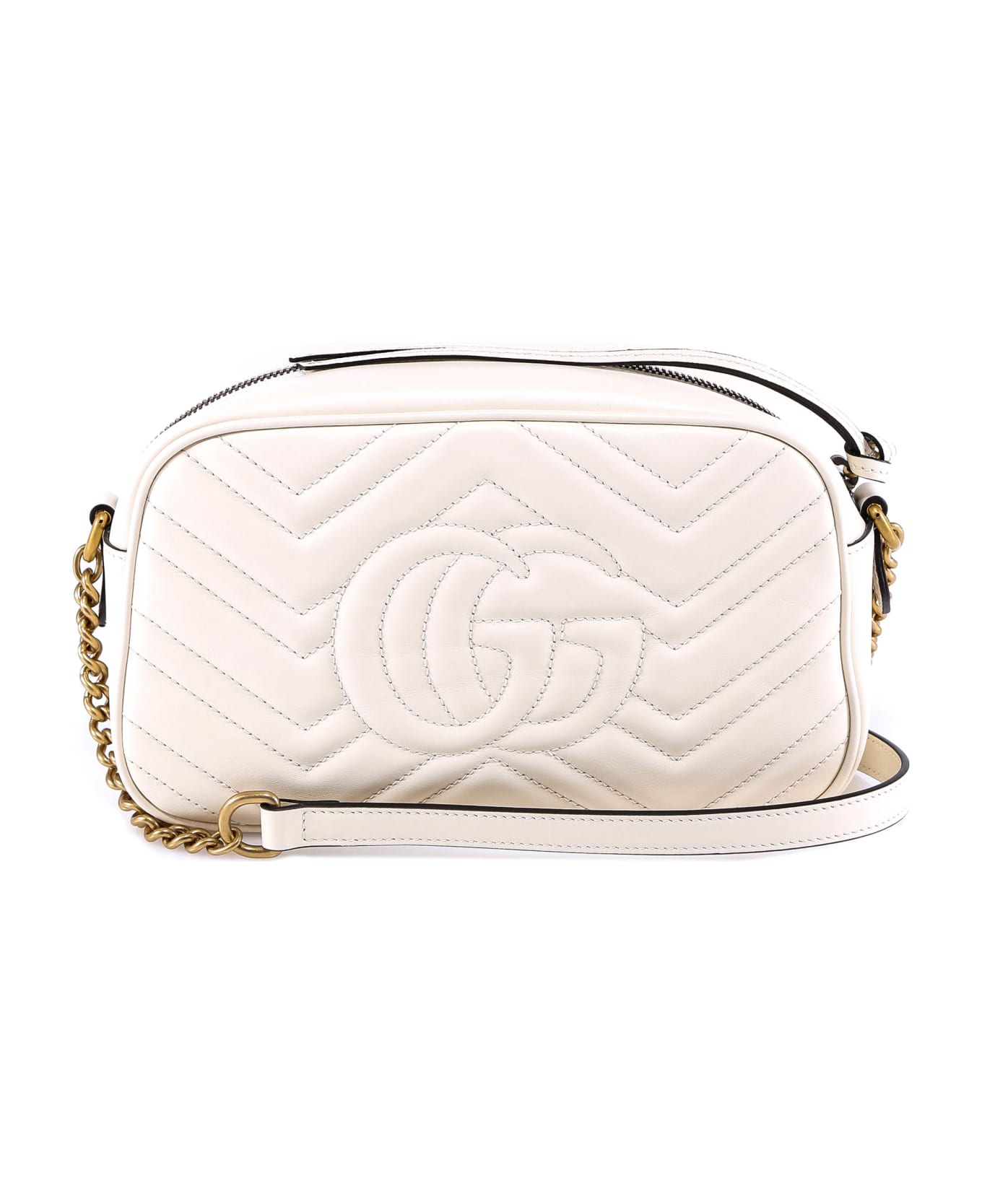 Gucci Gg Marmont Shoulder Bag - White