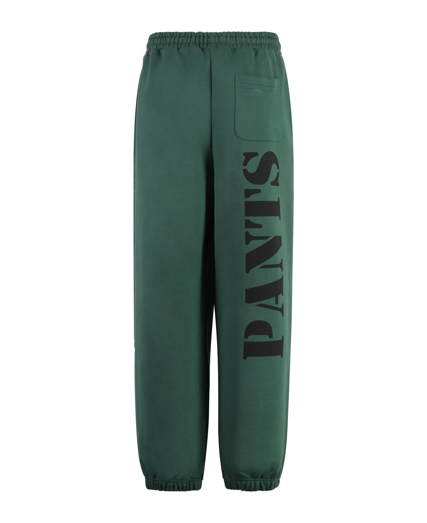 VETEMENTS Logo Detail Cotton Track-pants - green