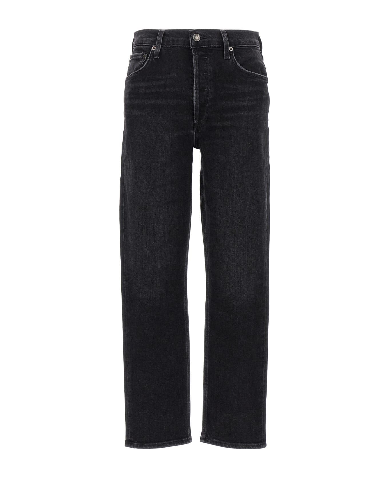AGOLDE 'riley Long' Jeans - Black  