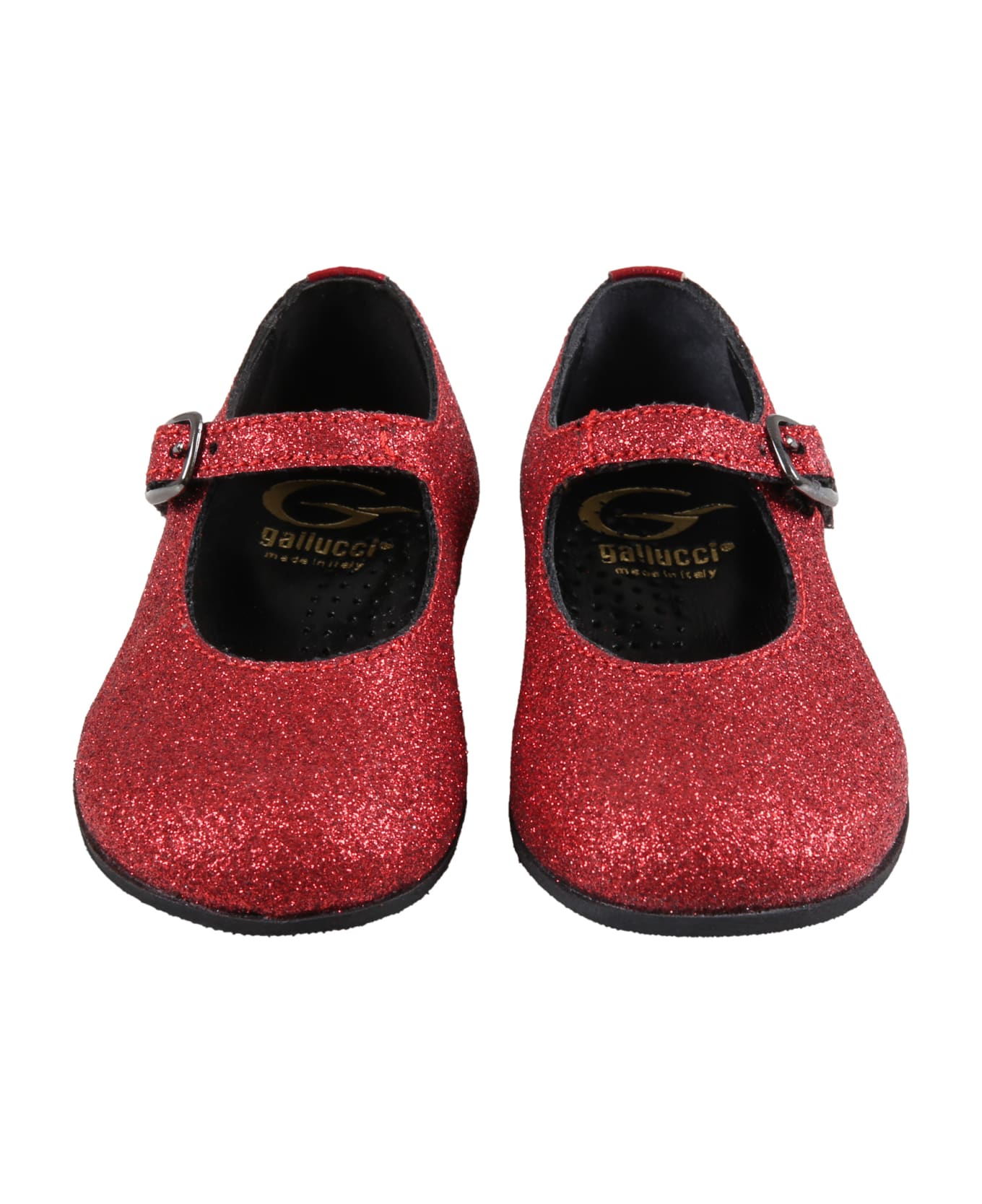 Gallucci Red Ballet Flats For Girl - Red