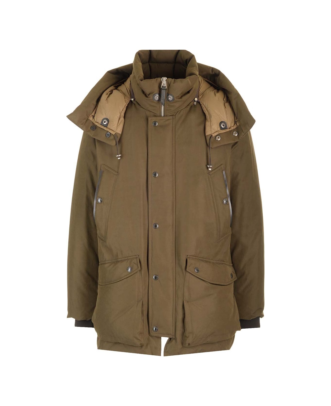 Tom Ford Military Green Parka - GREEN