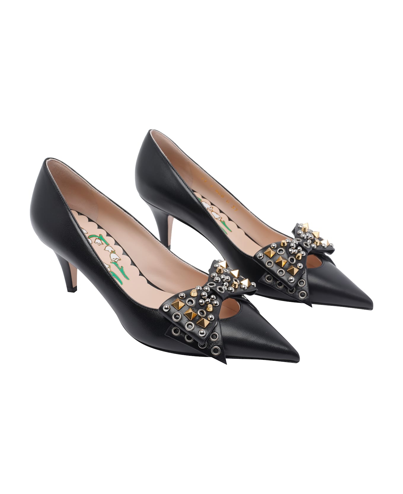 Valentino Garavani Studs Bowow Decollete
 - Black