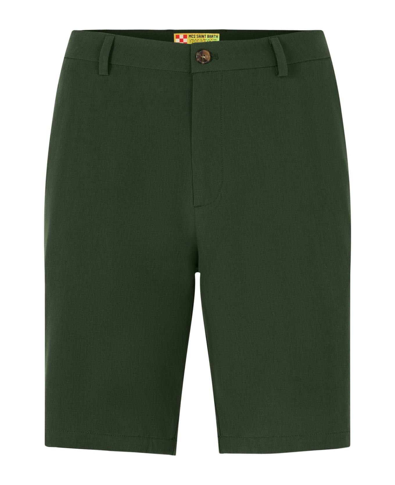 MC2 Saint Barth Man Military Green Bermuda - GREEN