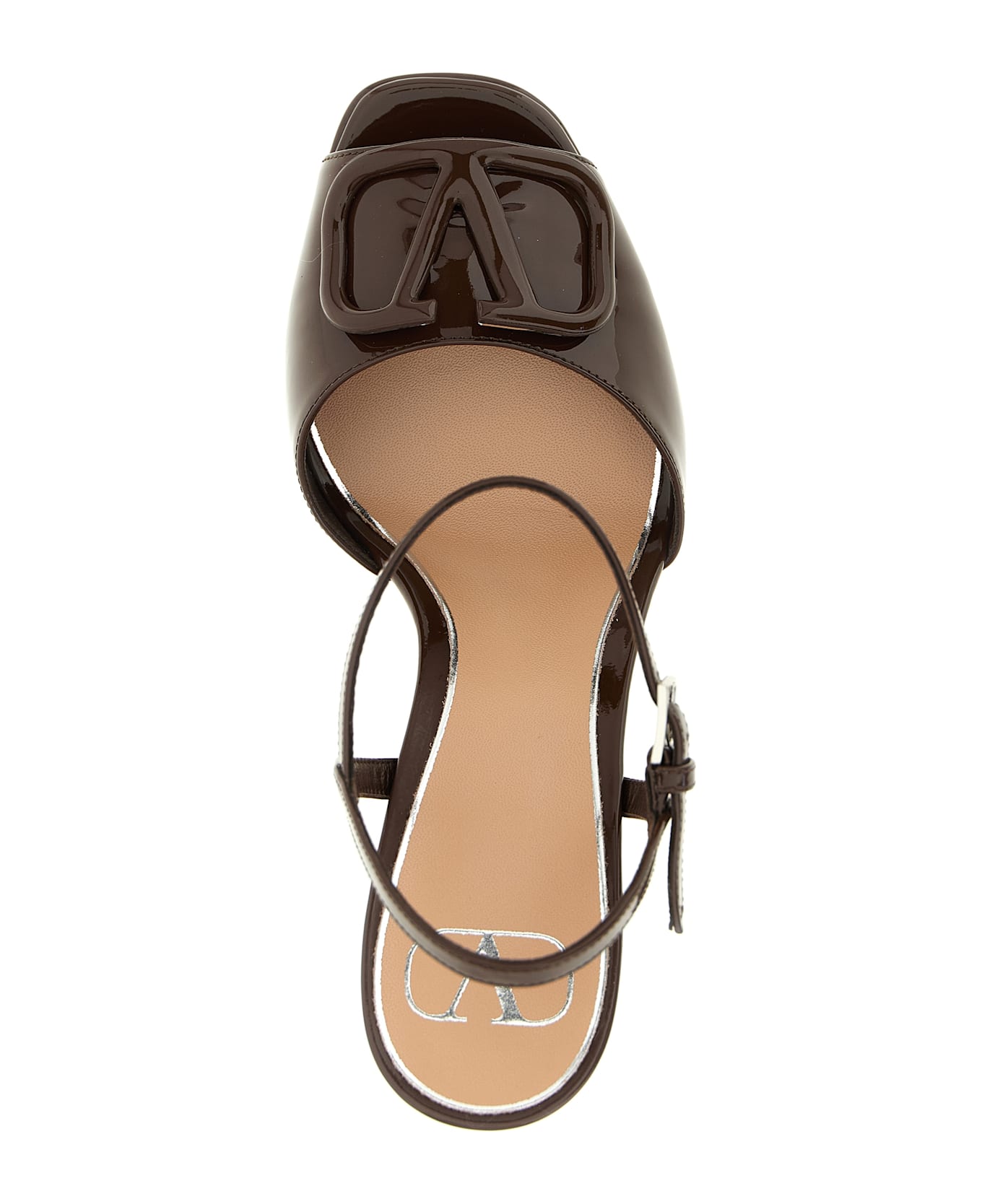 Valentino Garavani Vlogo Signature Sandals - Brown