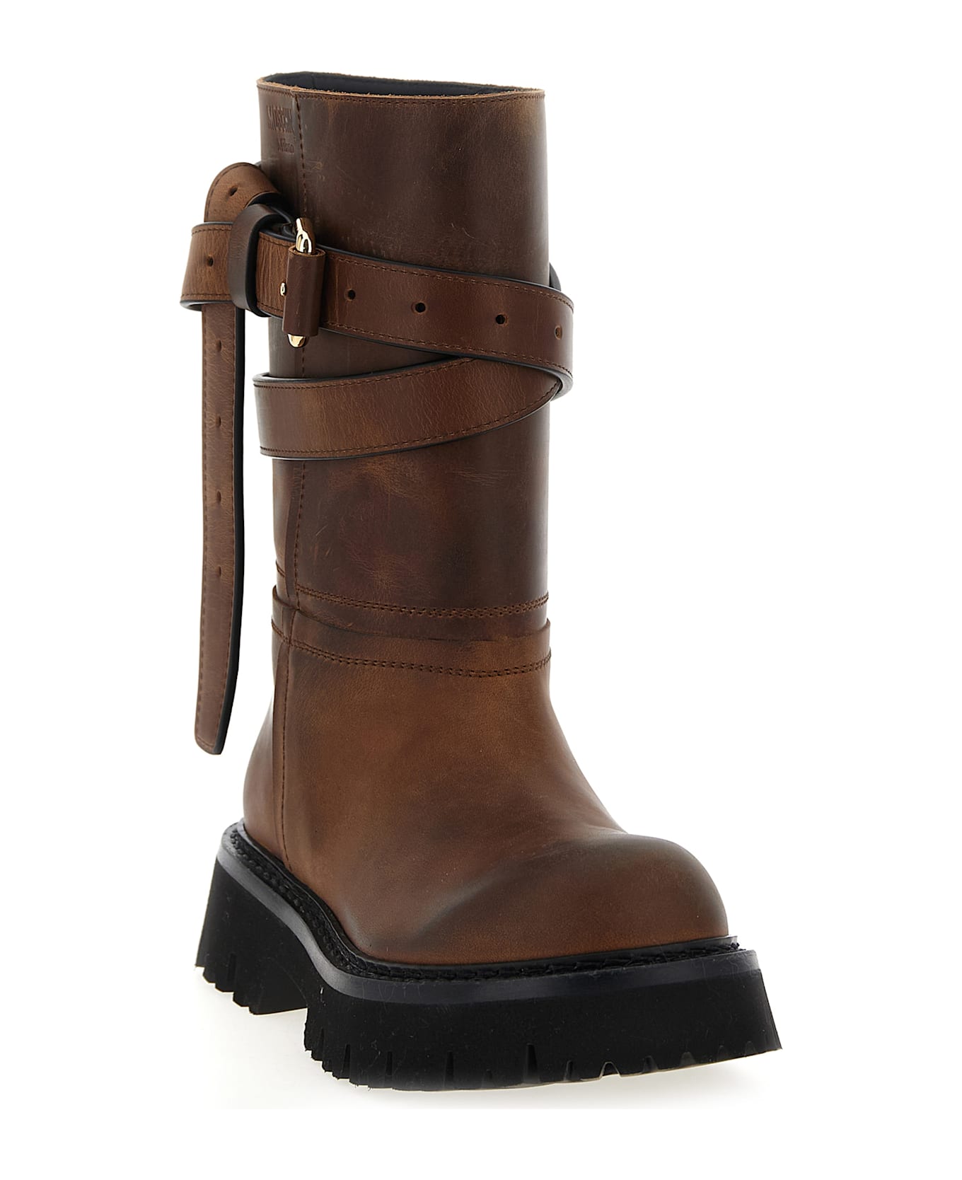Moschino 
brick
 Boots - Brown