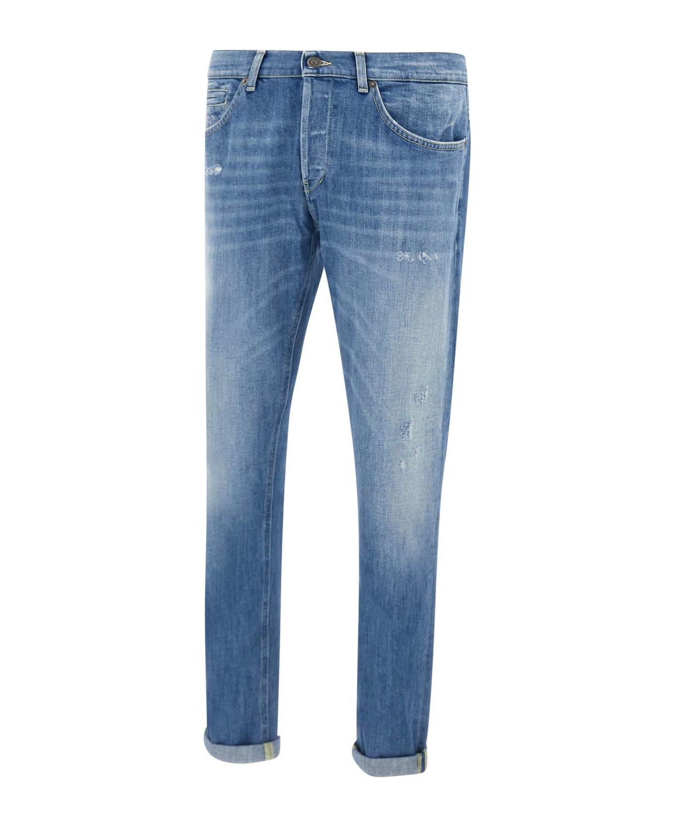 Dondup "george" Cotton Denim Jeans - BLUE
